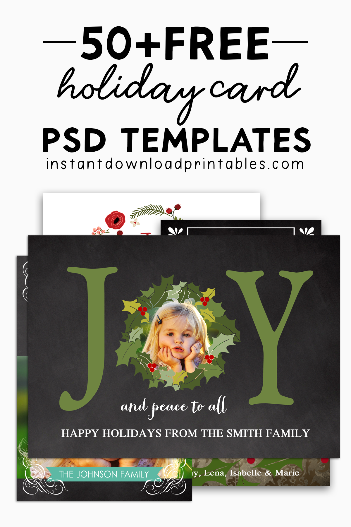 50 Free Holiday Christmas Card