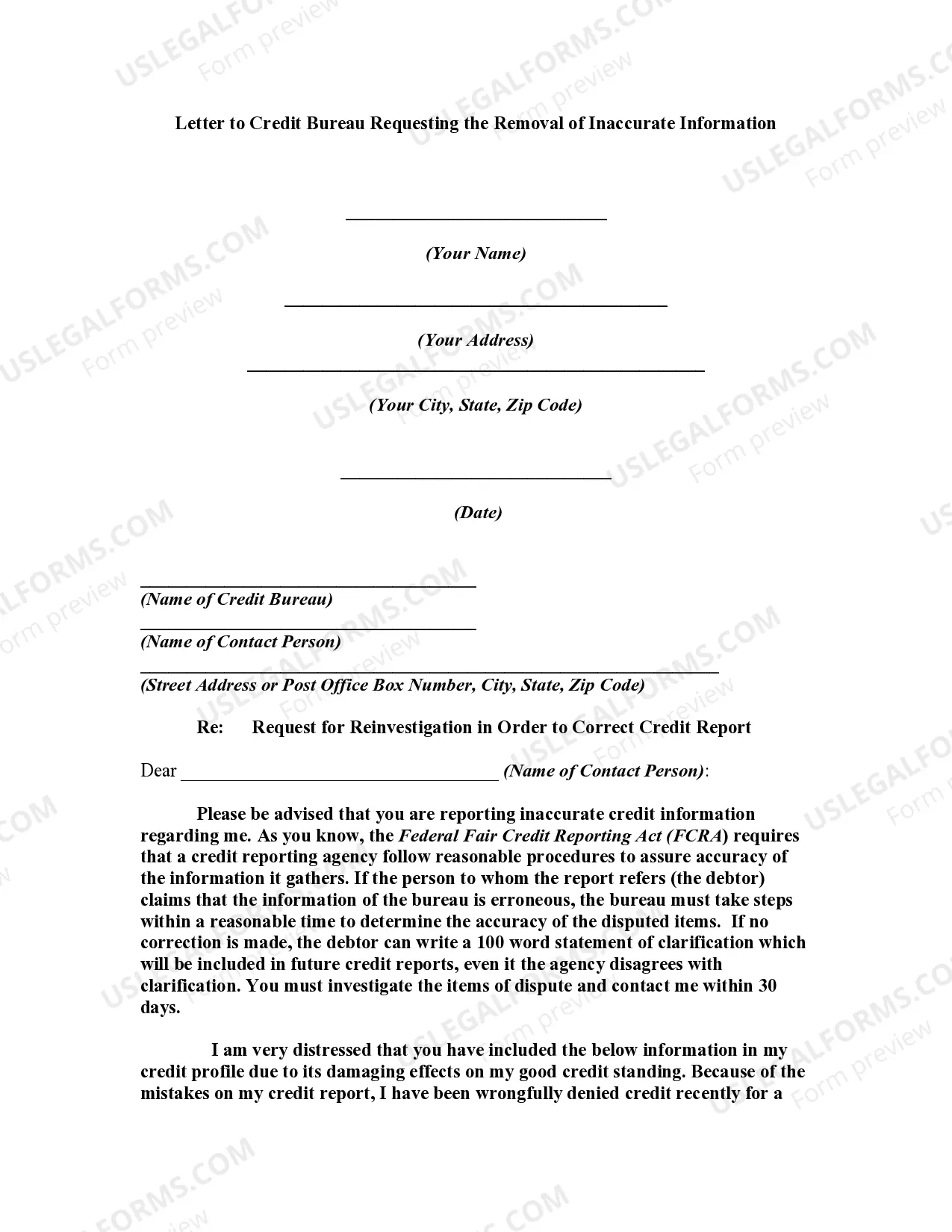 609 Credit Dispute Letter Template With Cc 609 Credit Dispute Letter Template With Cc