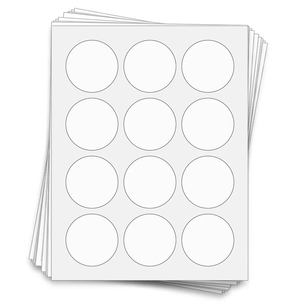 8437 Round Labels 2 25 In