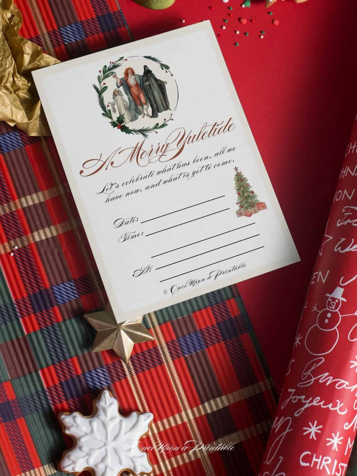 A Christmas Carol Party Invitations