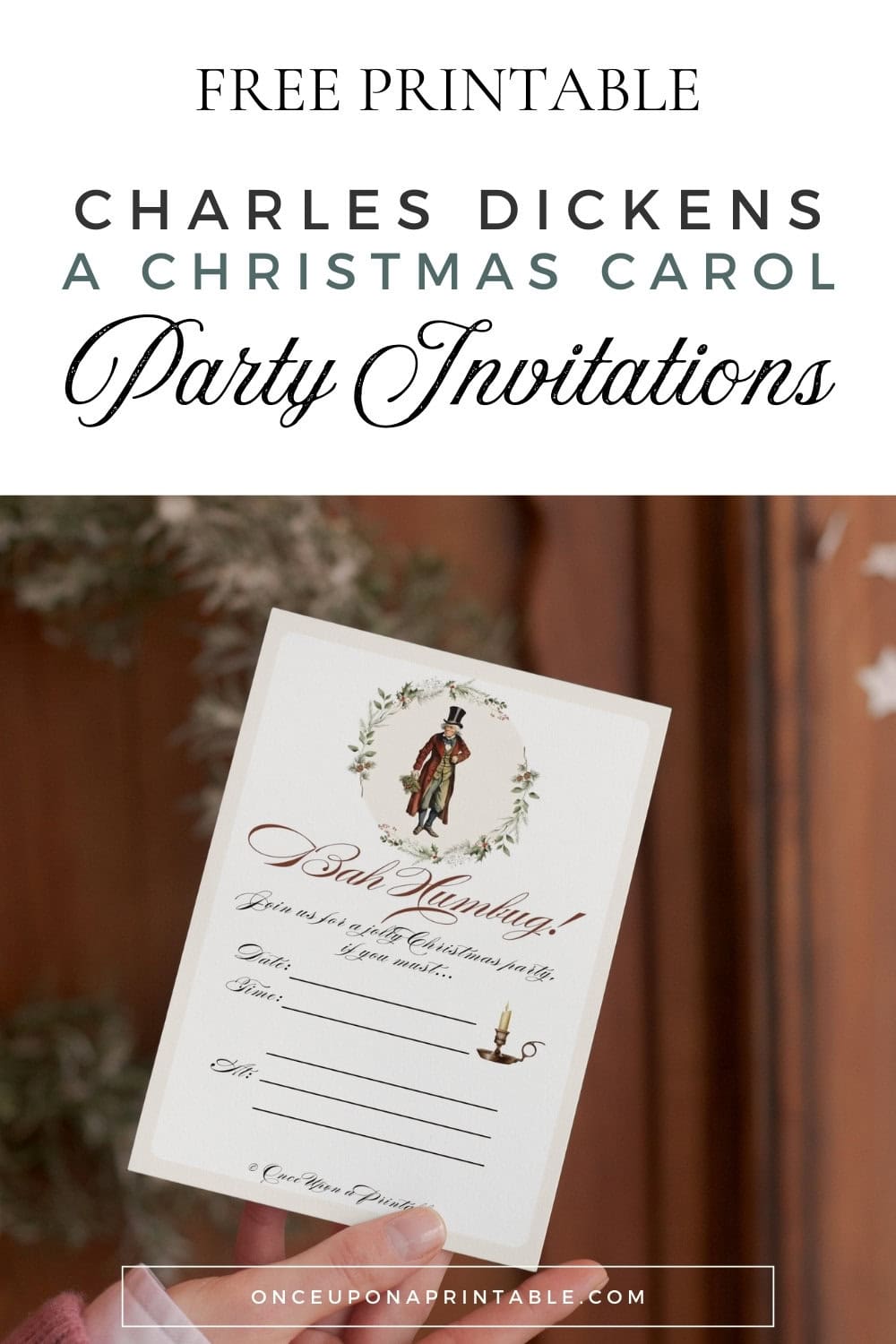 A Christmas Carol Party Invitations