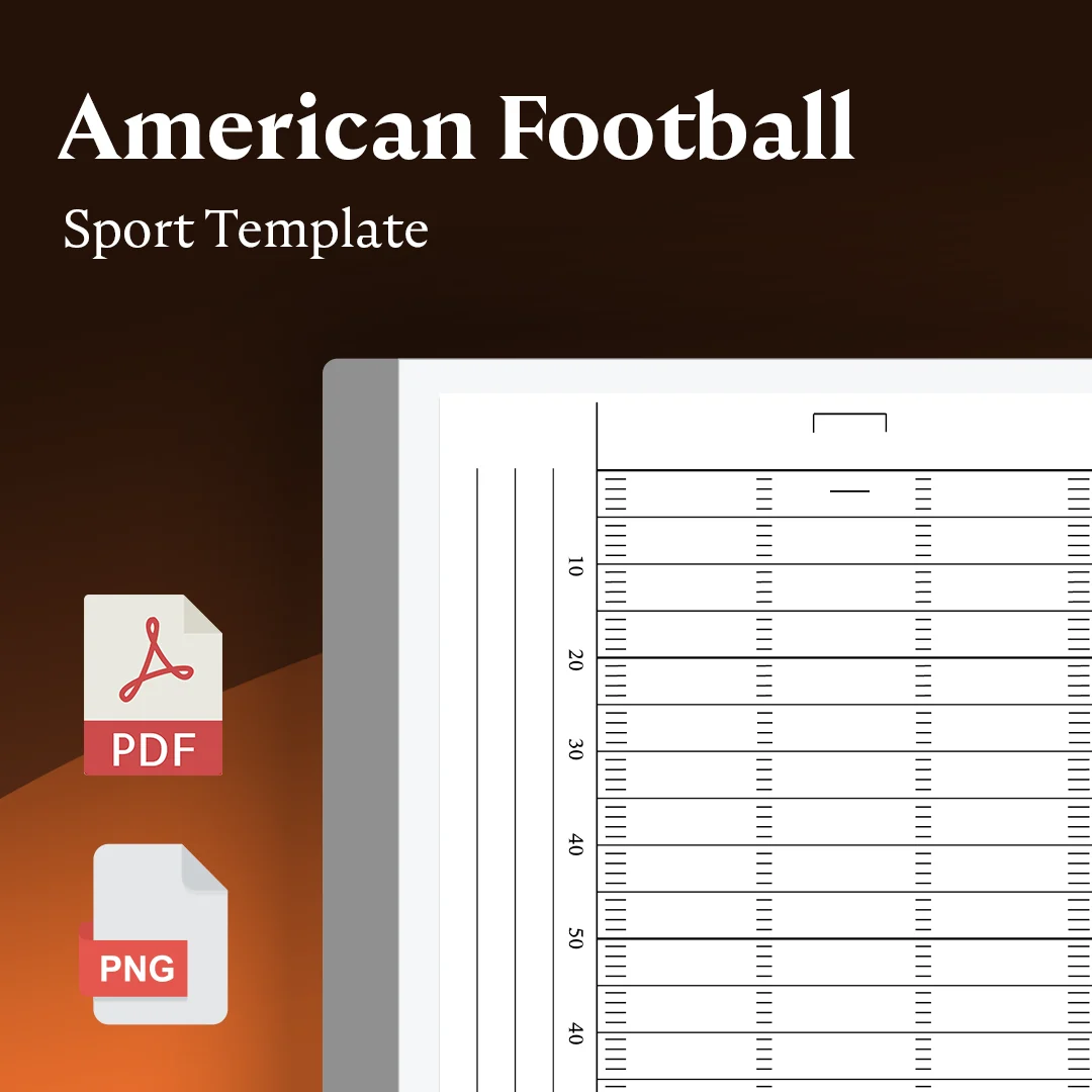 American Football Field Template American Football Field Template
