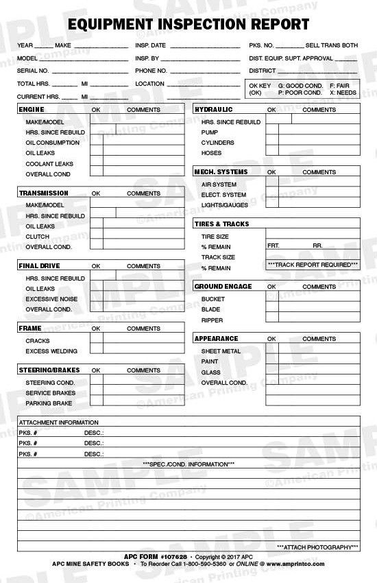 Apc 107628 Equipment Inspection Report