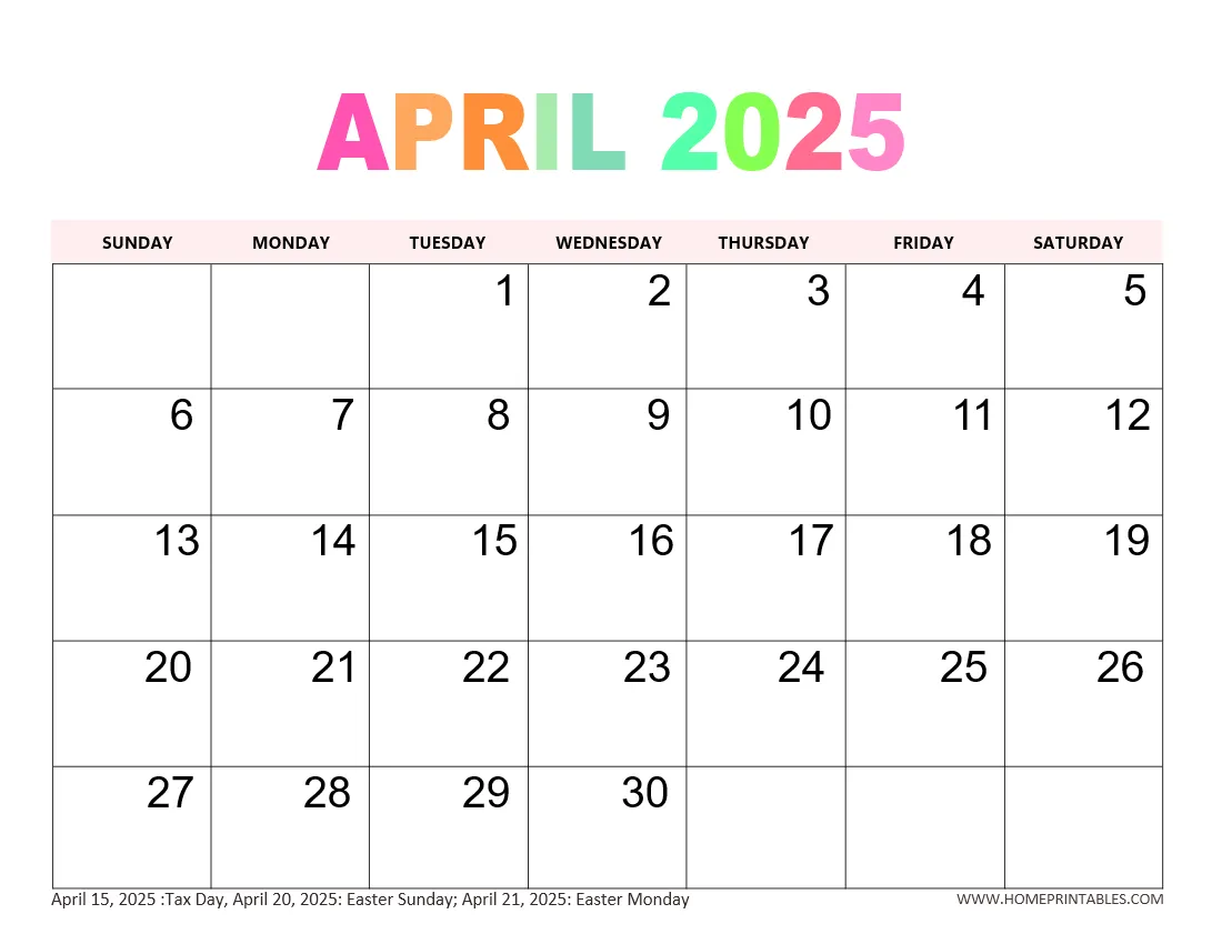 free printable 2025 calendar templates