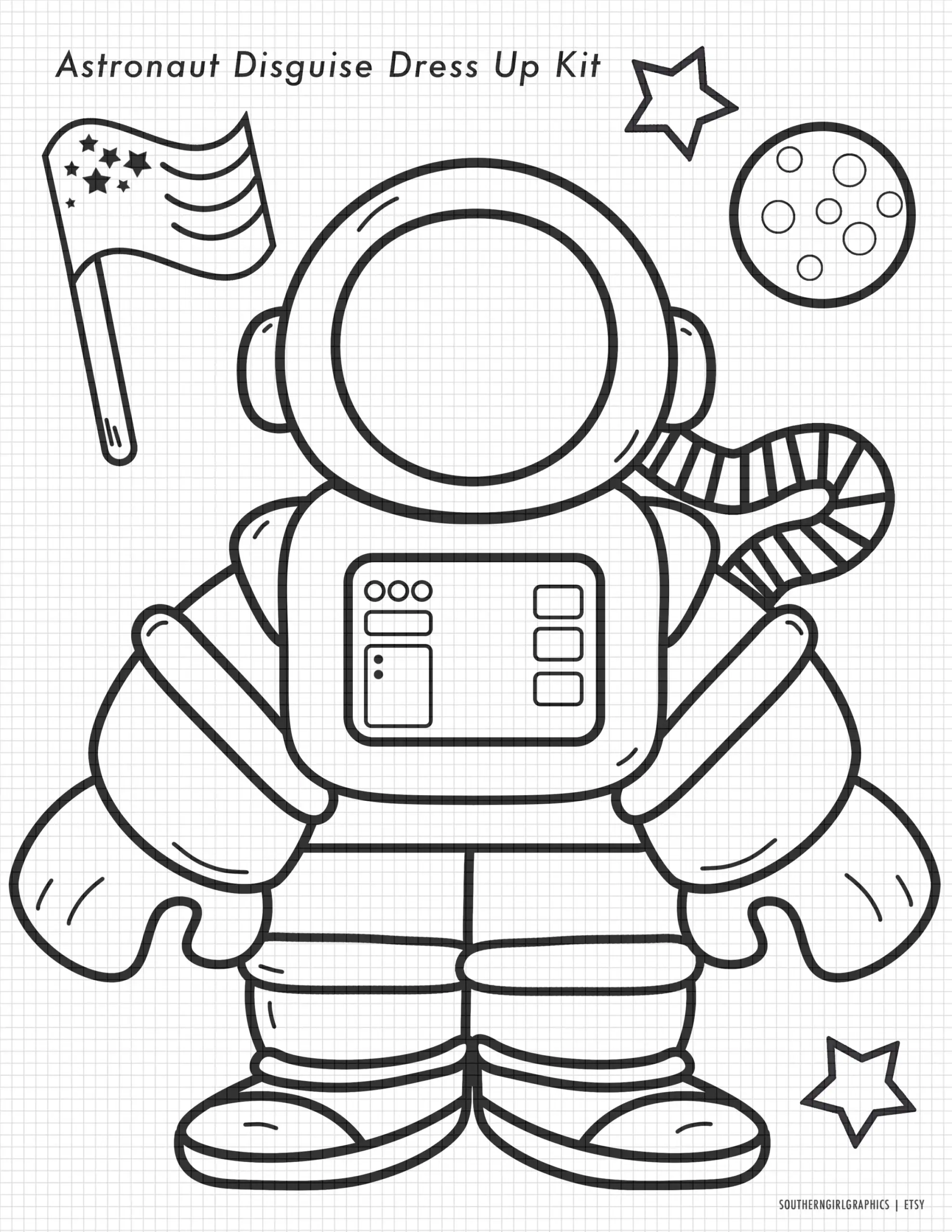 Astronaut Turkey Disguise Printable