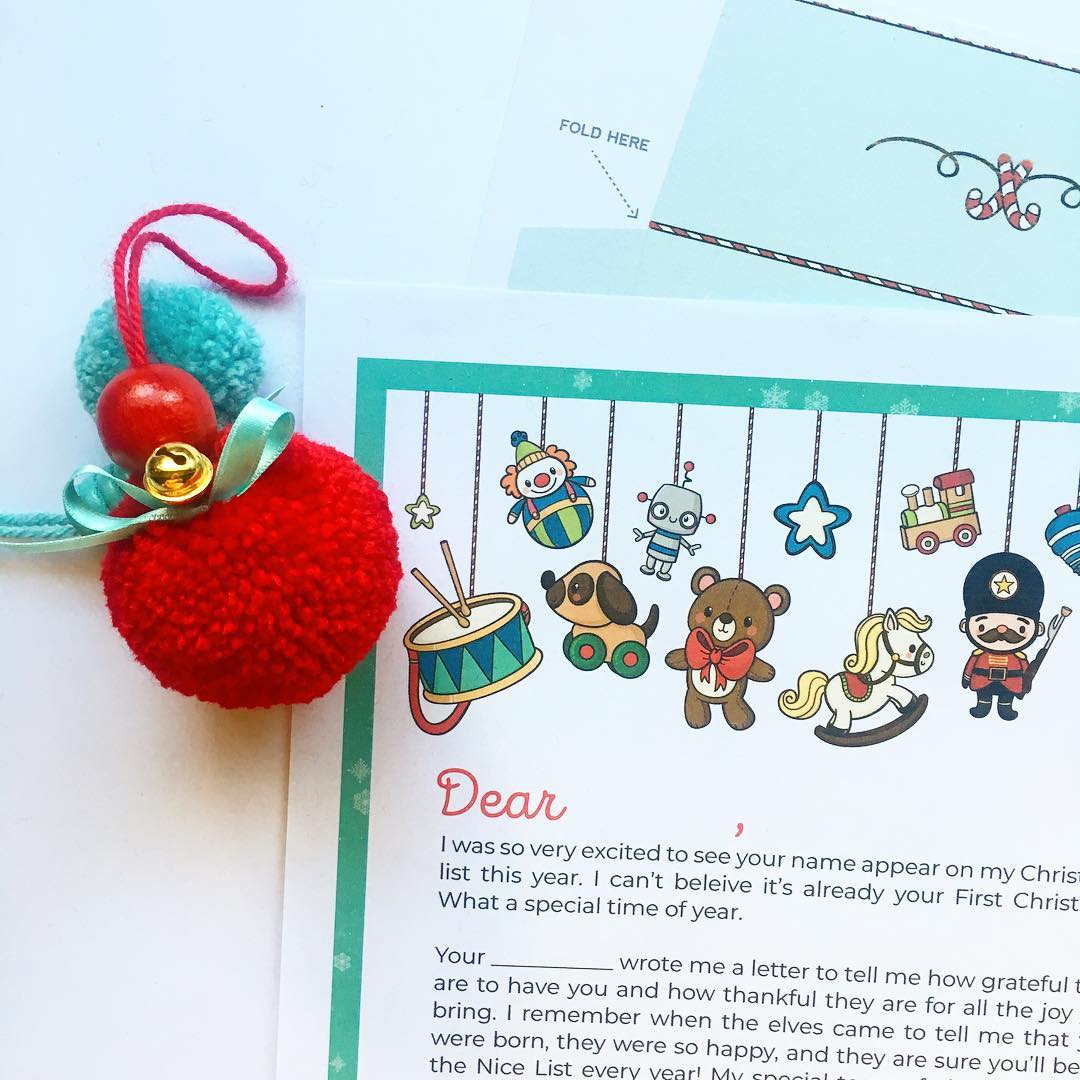 Babys First Christmas Letter From Santa Kit