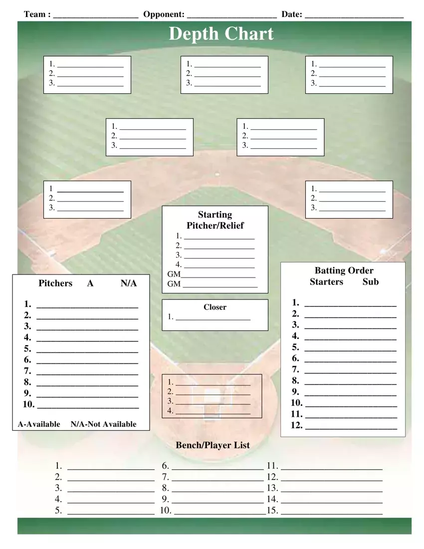 printable baseball field positions template printable baseball field positions template
