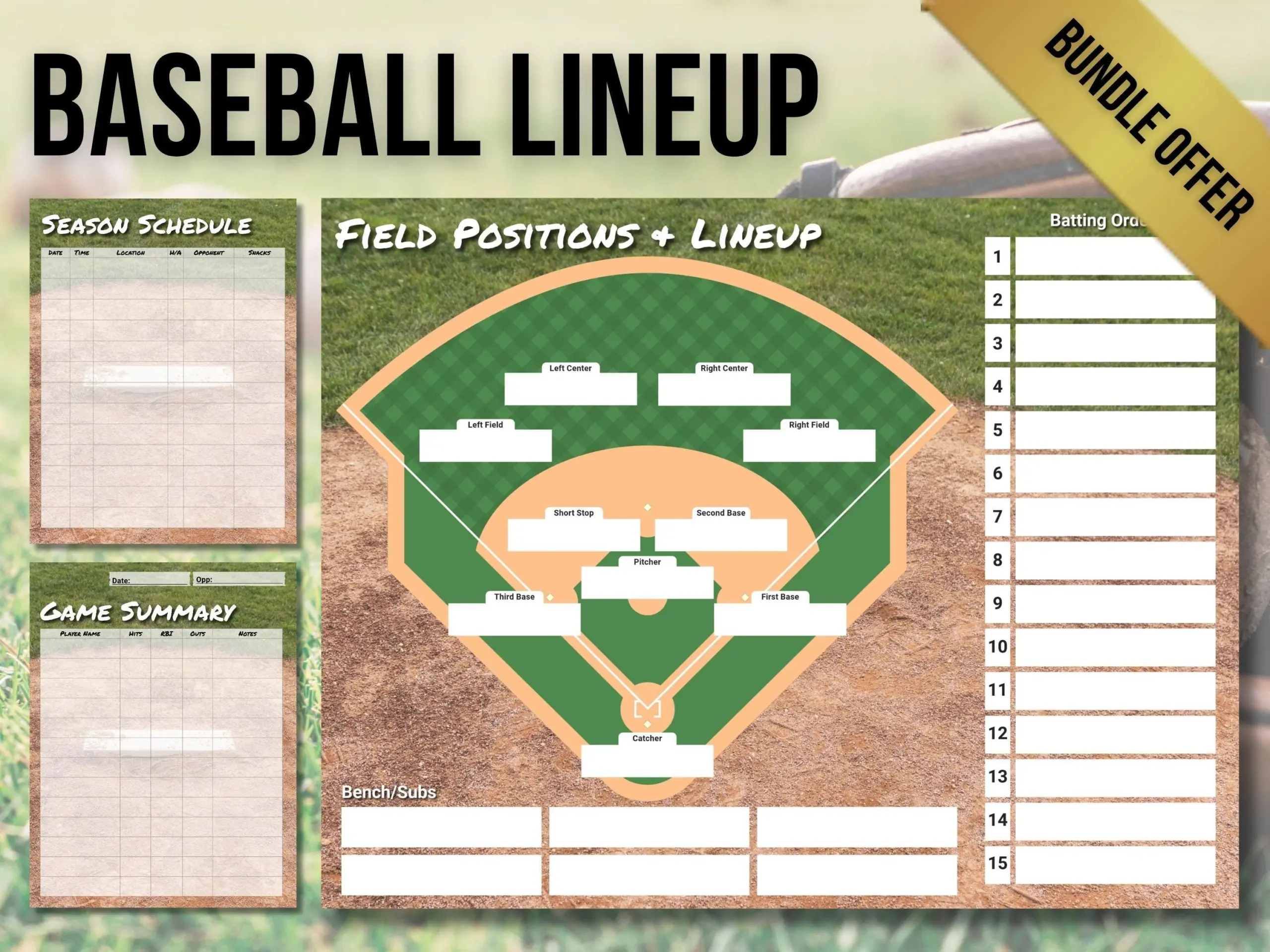 Baseball Field Printable Baseball Field Printable
