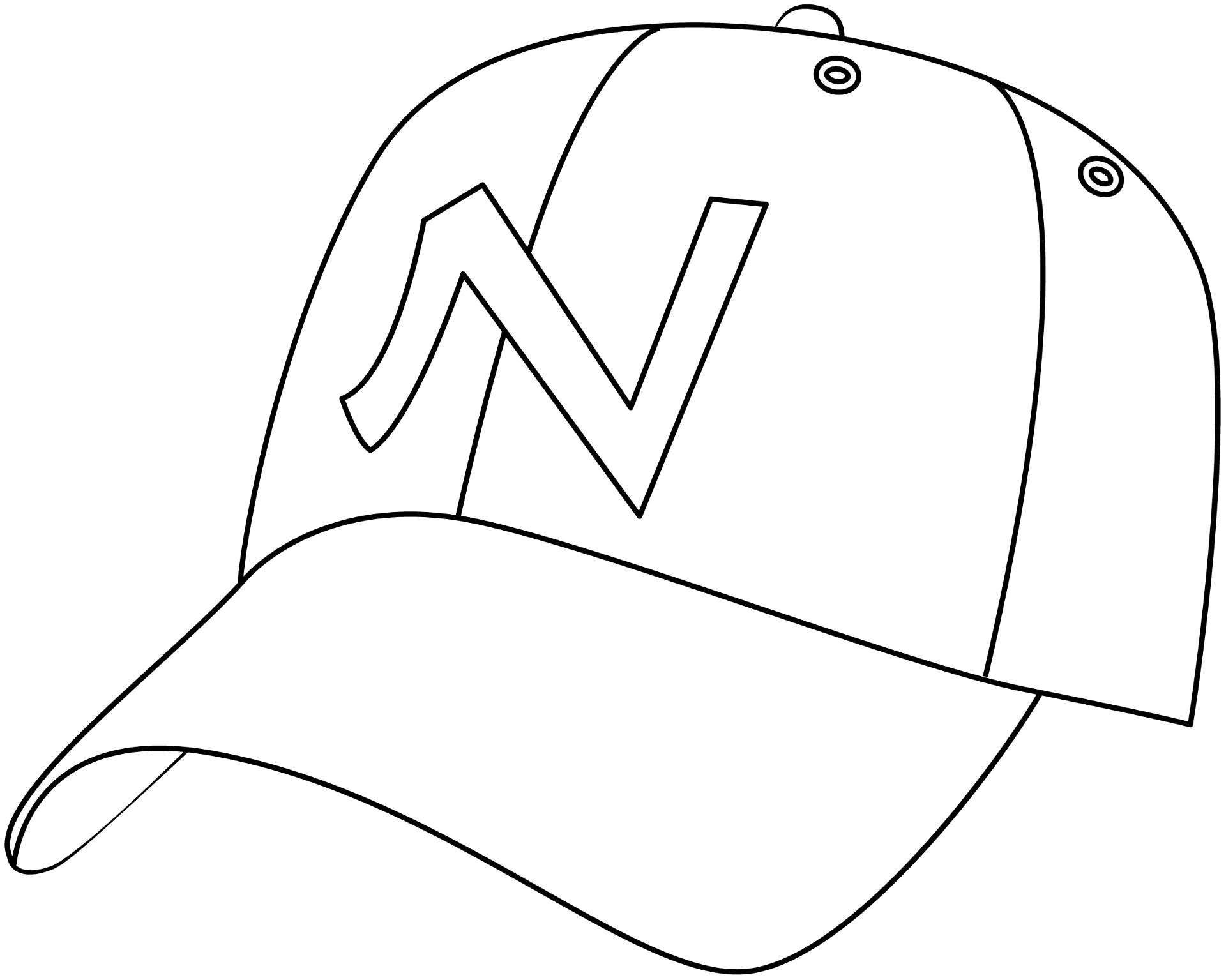 Baseball Hat Printable Template