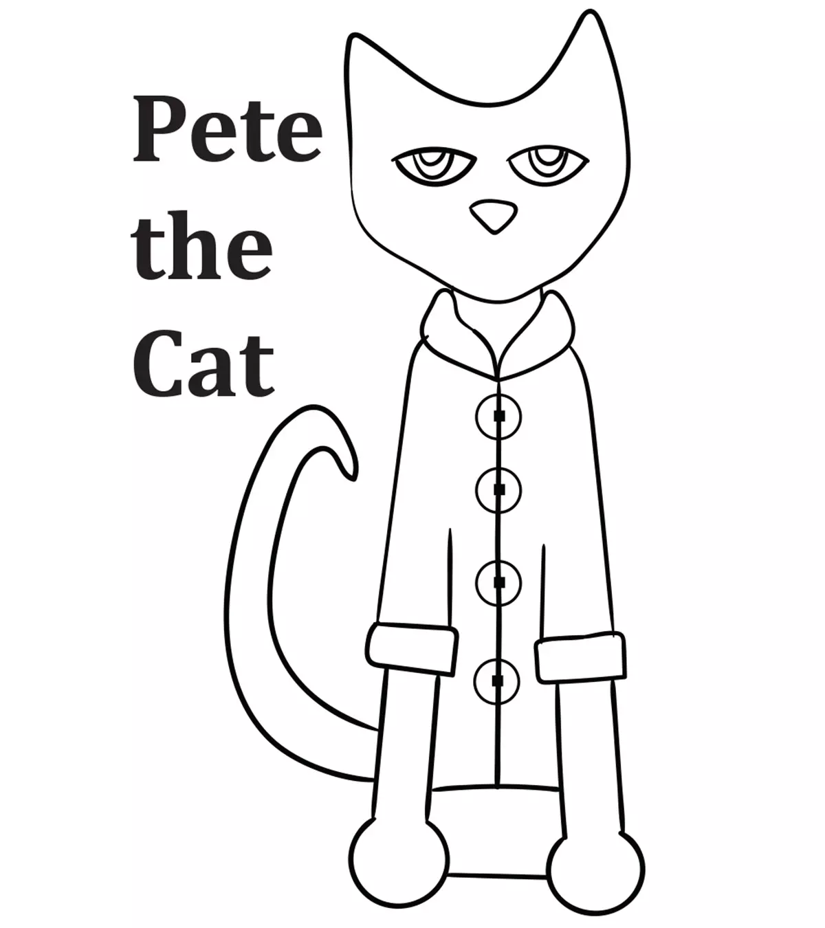 Best Pete The Cat Coloring Pages For Your Little Ones 0094533