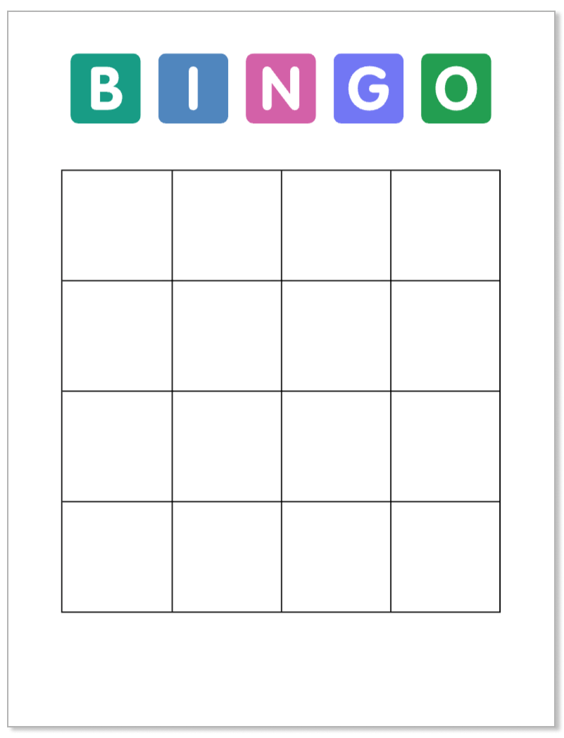 printable bingo sheet template printable bingo sheet template