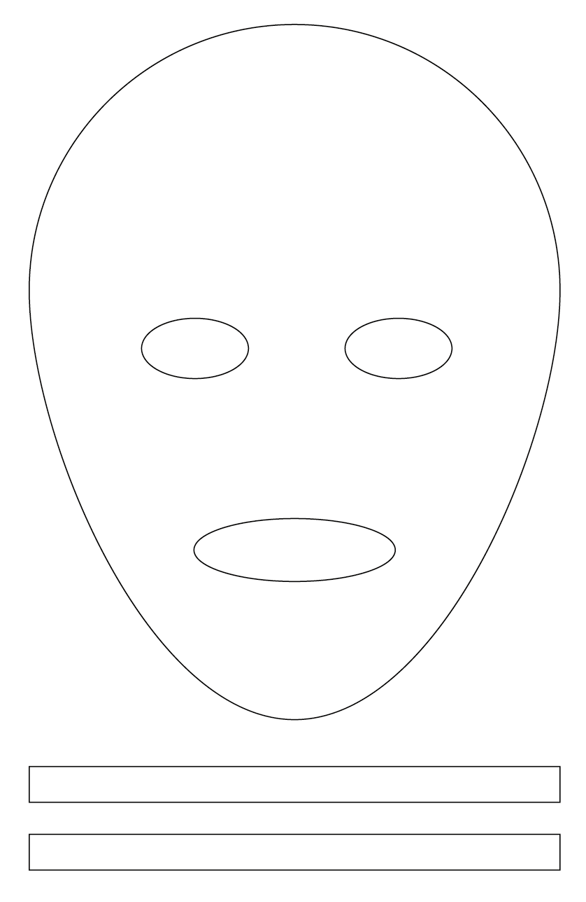 Blank Mask Template 2020 865025214 Blank Mask Template 2020 865025214
