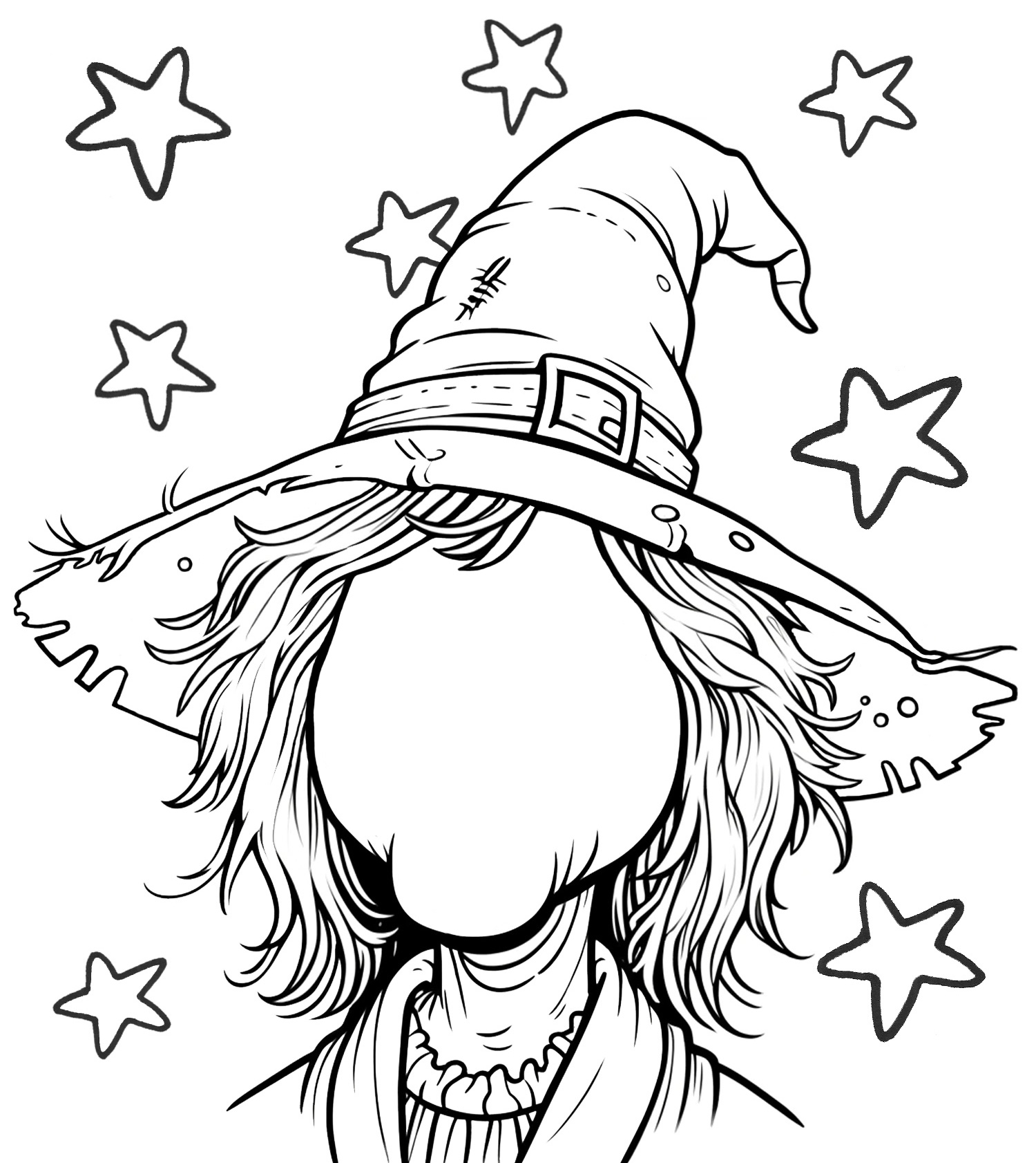 Blank Witch Template Fill In The Face Blank Witch Template Fill In The Face