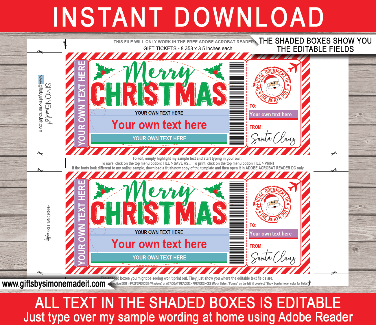 christmas boarding pass template free christmas boarding pass template free
