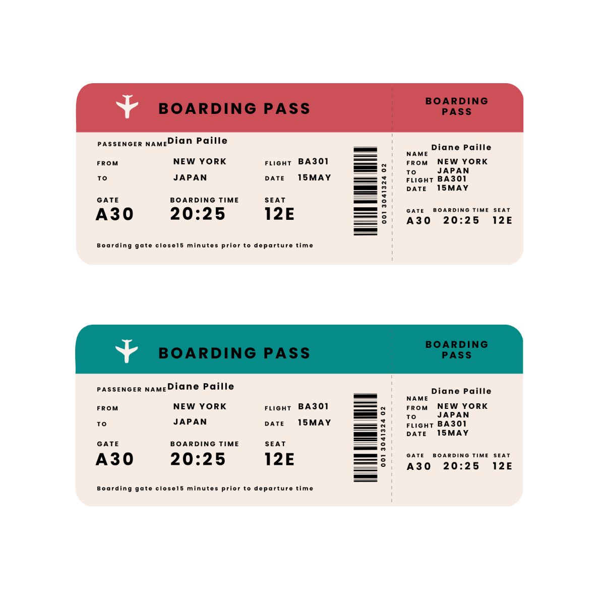 Boarding Pass Boarding Pass