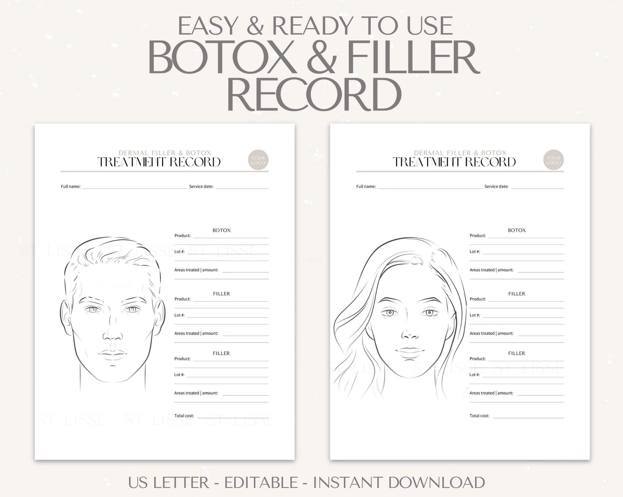 Botox And Dermal Filler Treatment Record Botox And Dermal Filler Treatment Record