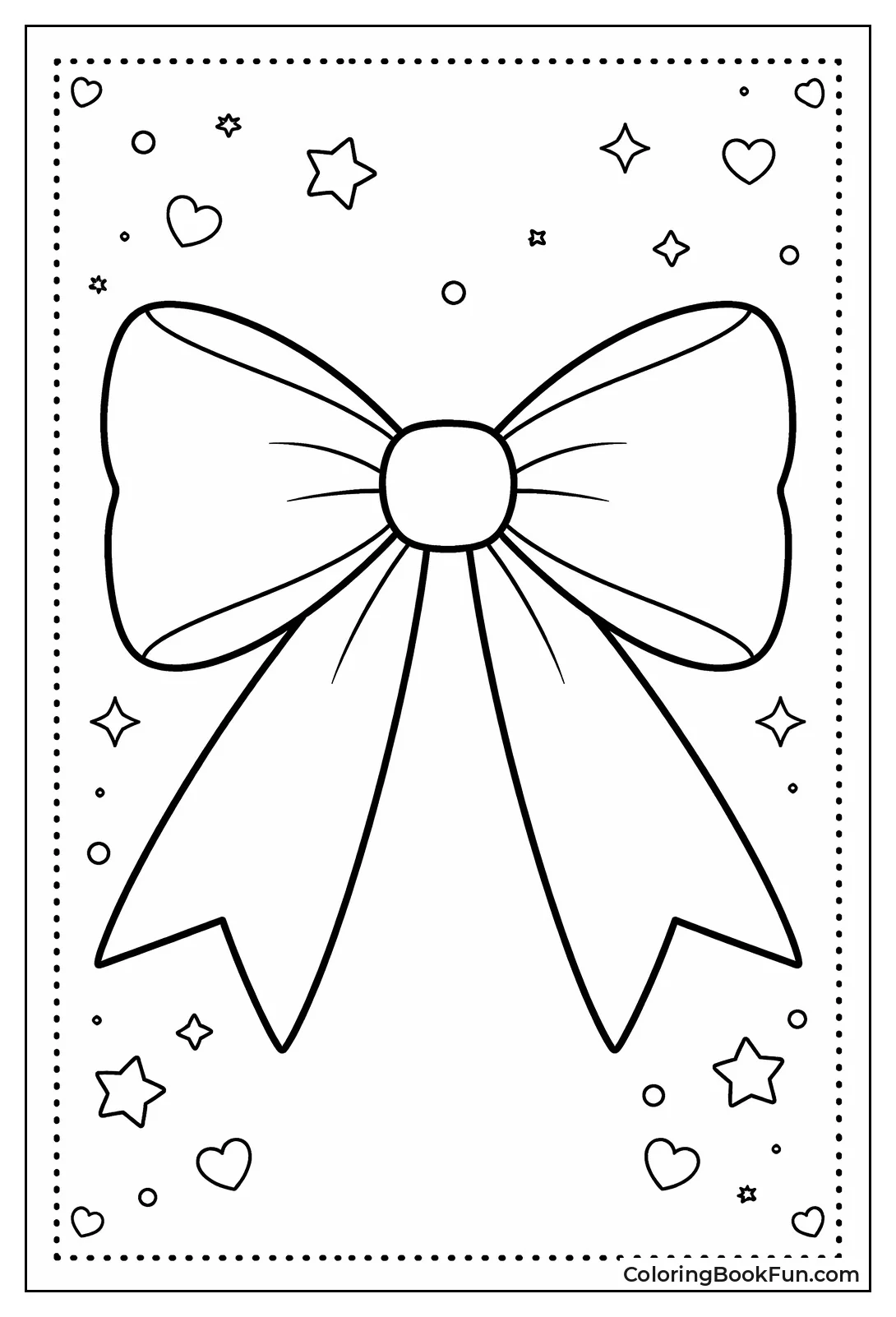 Bow Coloring Pages