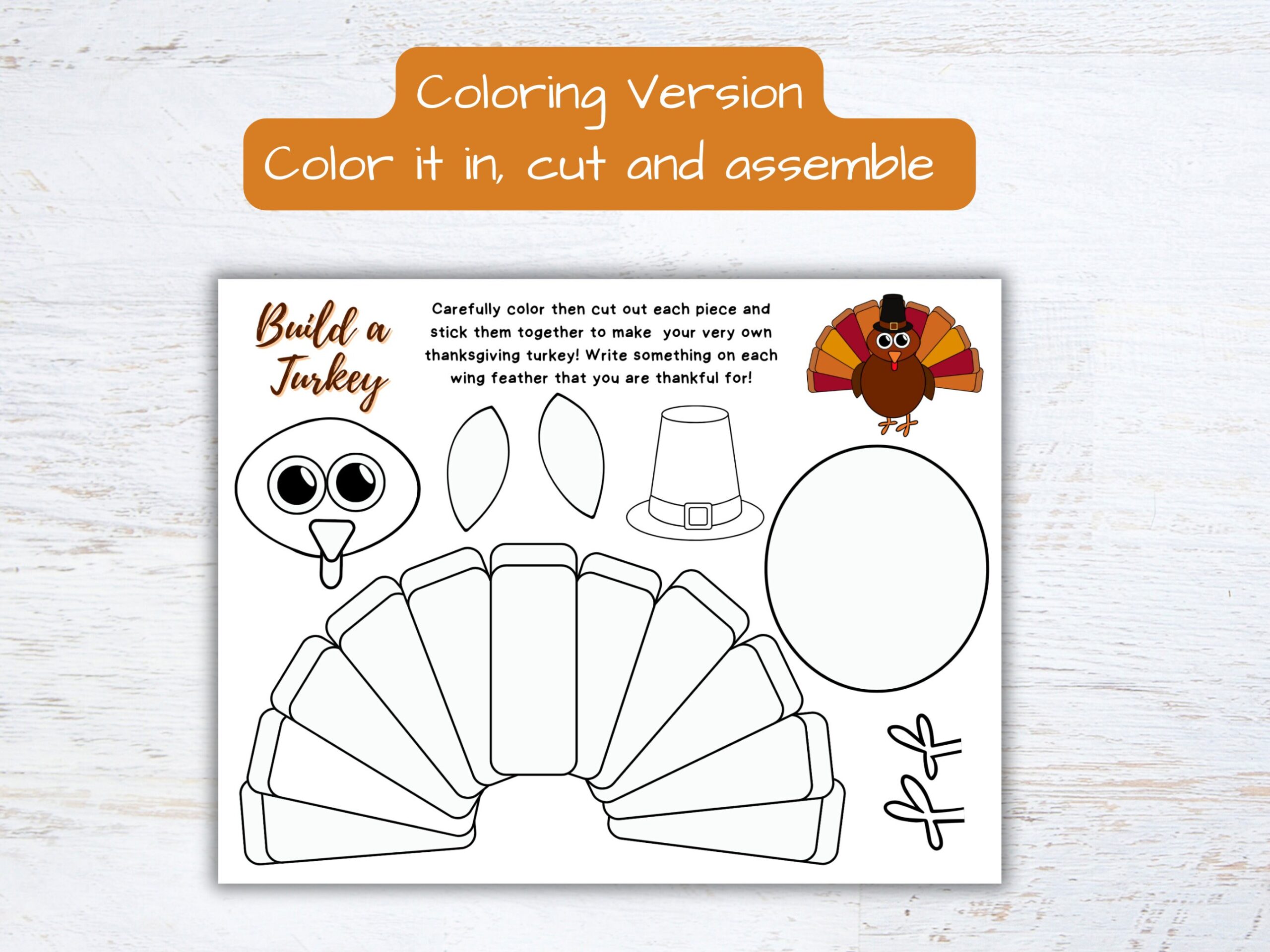 Build A Turkey Craft For Kids Thankful Build A Turkey Craft For Kids Thankful