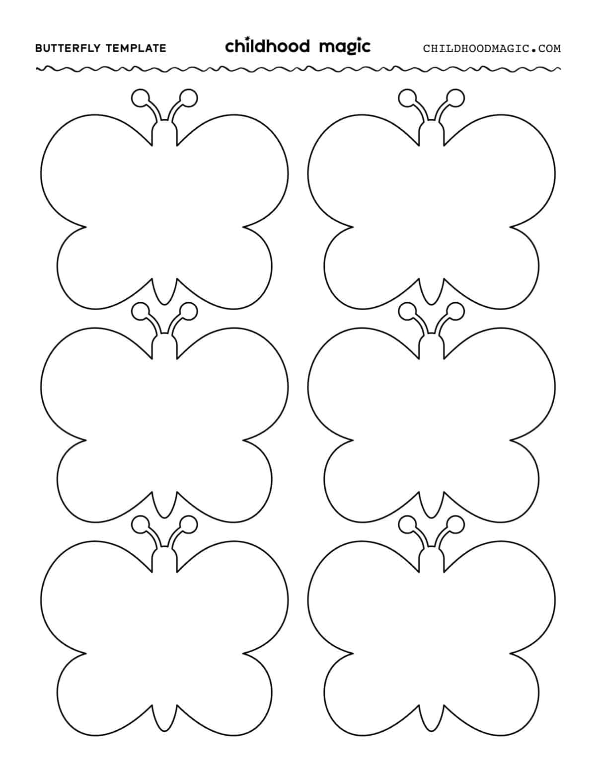 free printable 3d butterfly template
