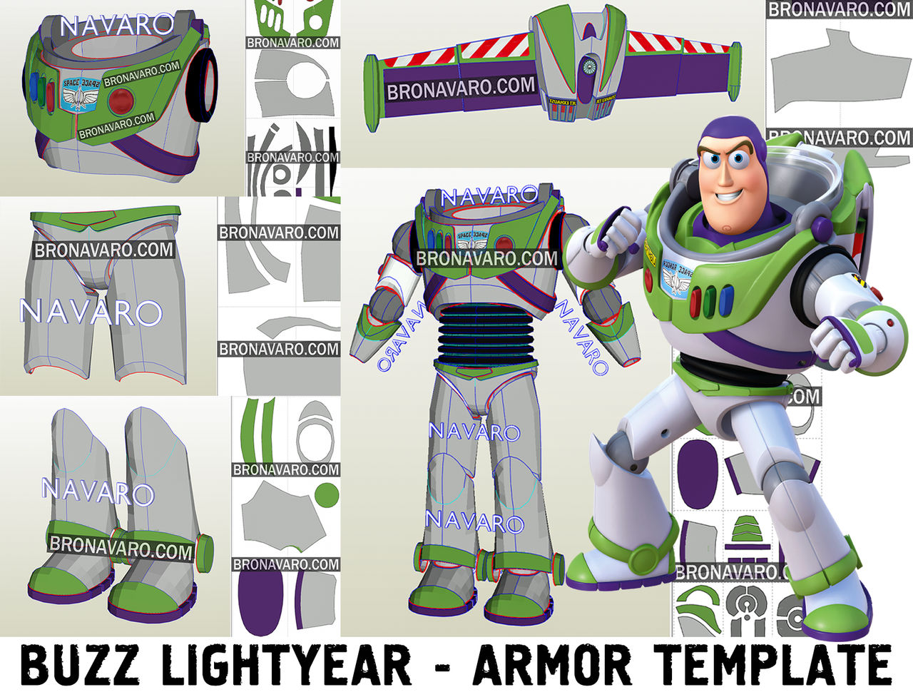 Buzz Lightyear Armor Pepakura Template 867406703 Buzz Lightyear Armor Pepakura Template 867406703