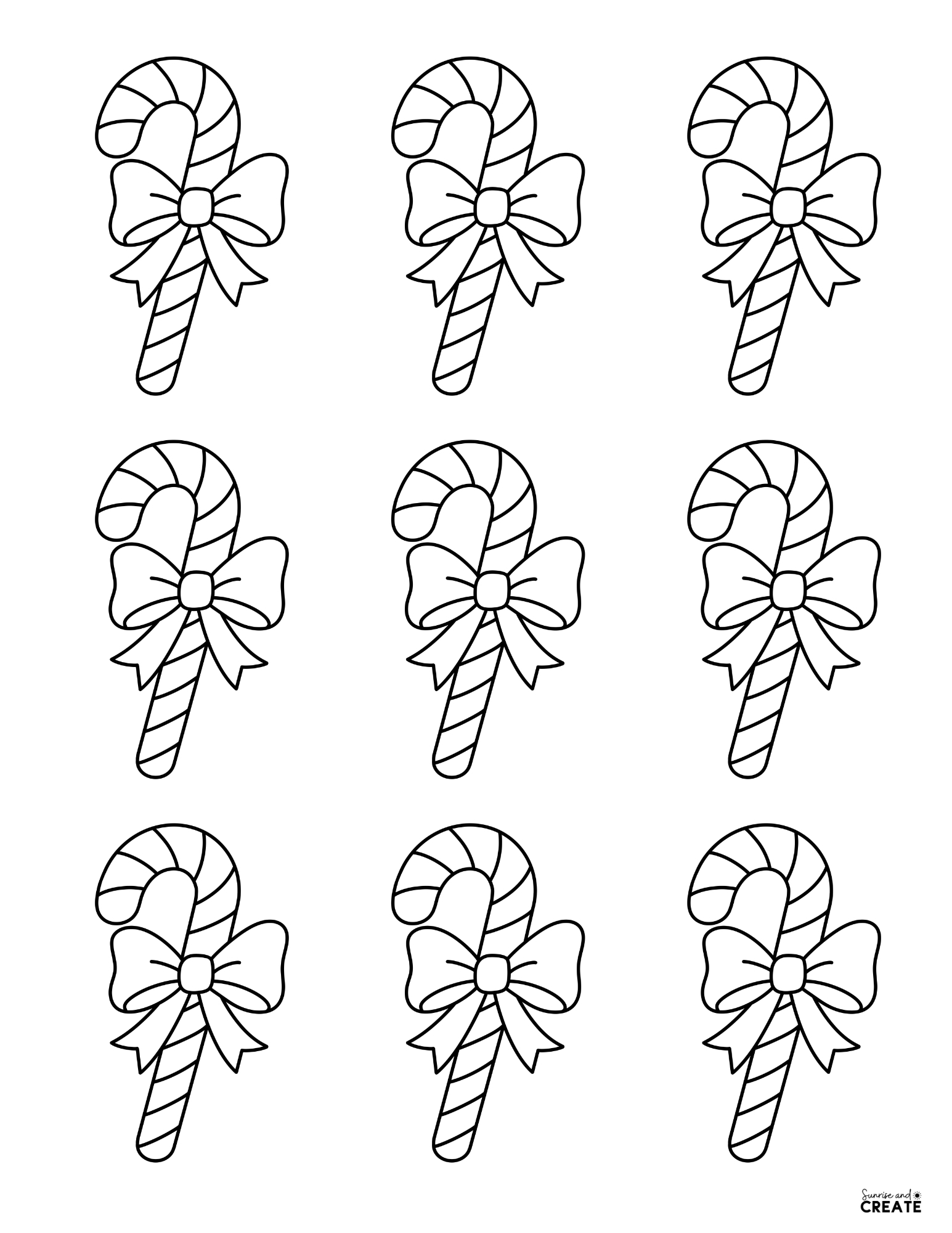 Candy Cane Templates
