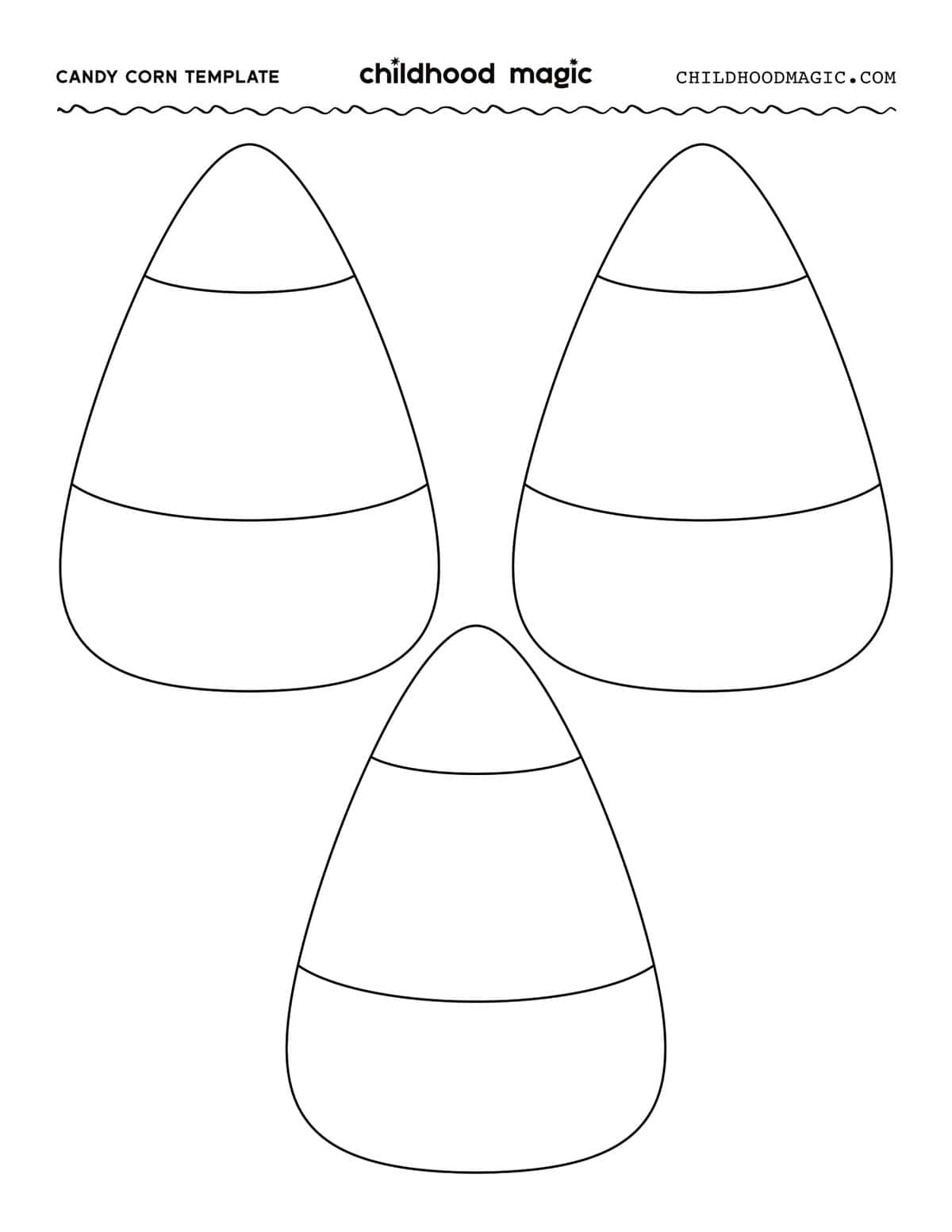 Candy Corn Template Free Printable