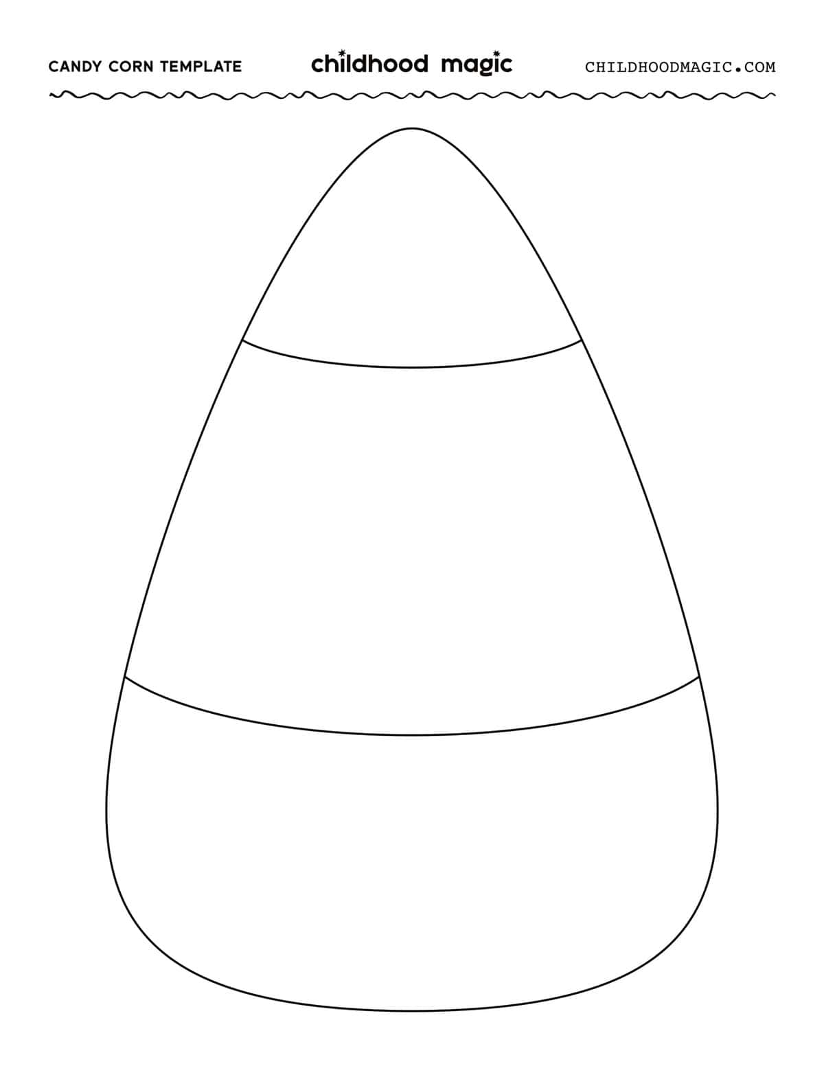 Candy Corn Template Free Printable