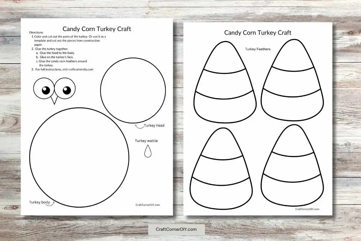 Candy Corn Turkey Candy Corn Turkey