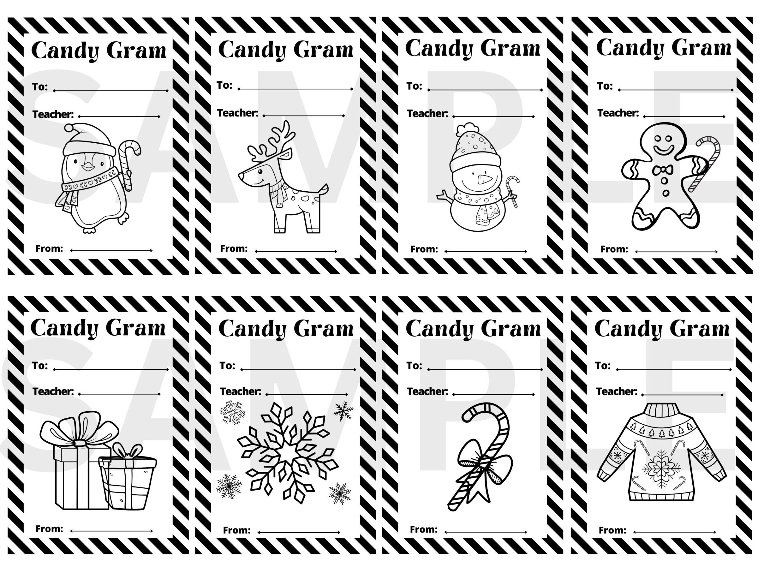 Candy Grams Christmas Candy Cane Gift Candy Grams Christmas Candy Cane Gift