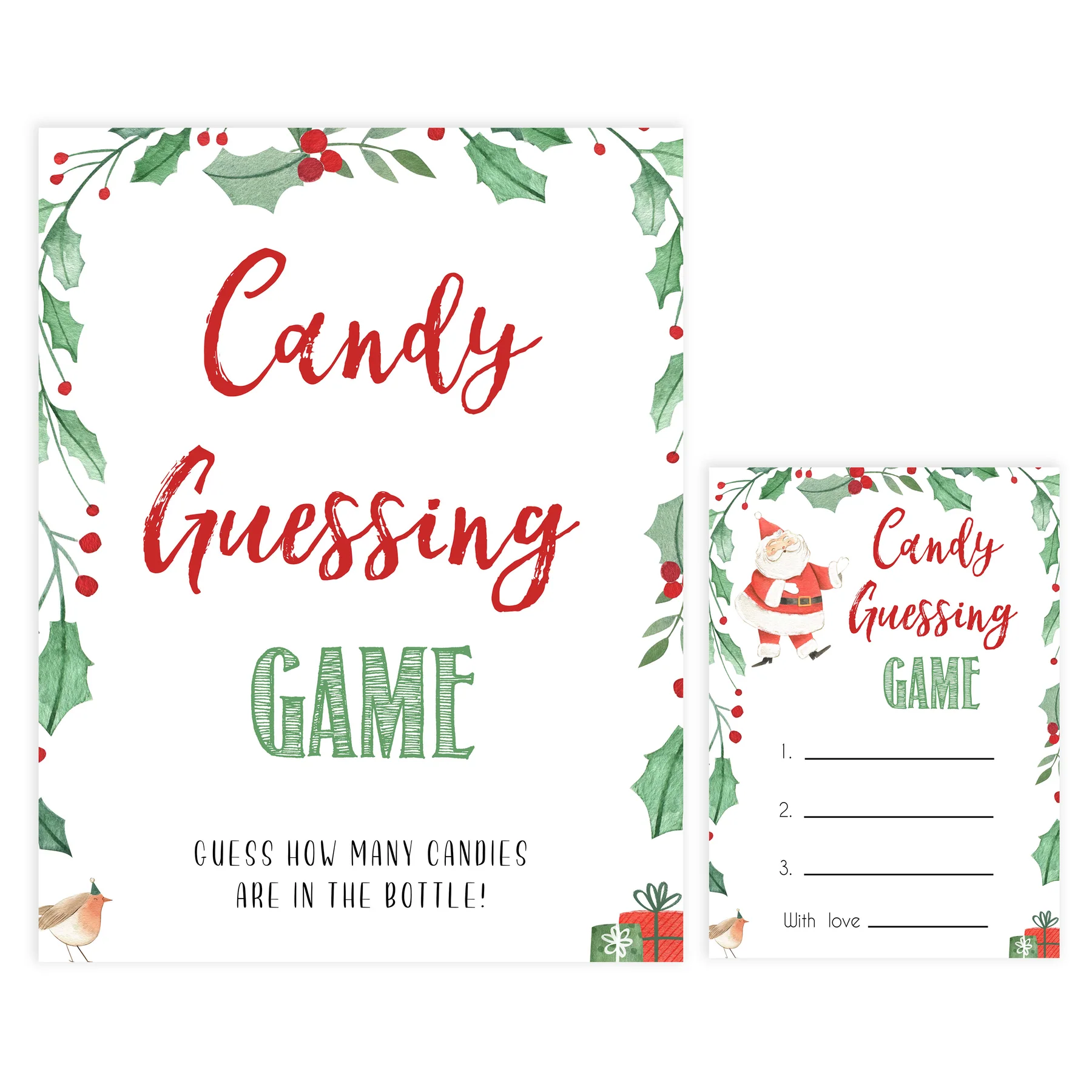 Candy Guessing Game Christmas Candy Guessing Game Christmas