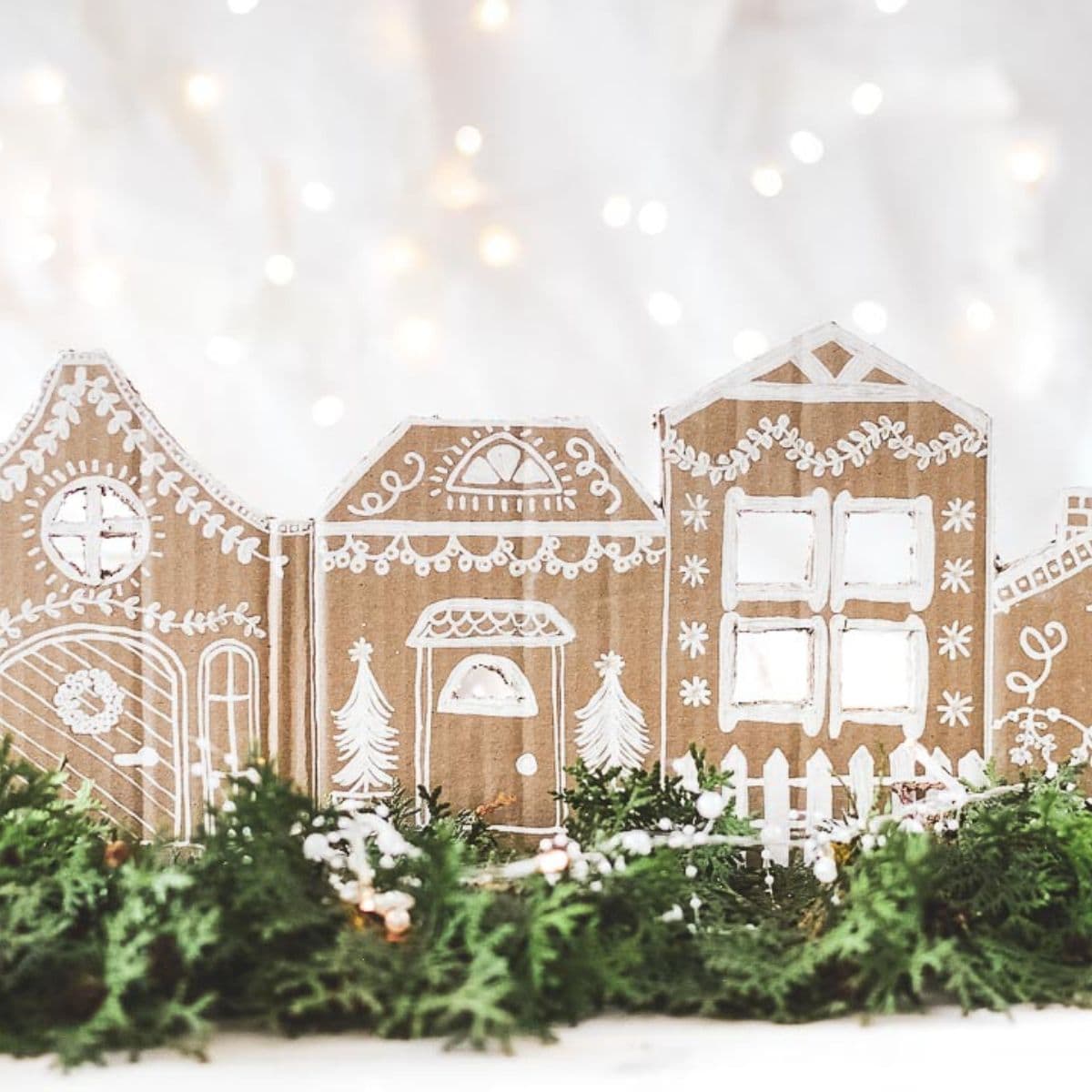 Cardboard Christmas Village Diy