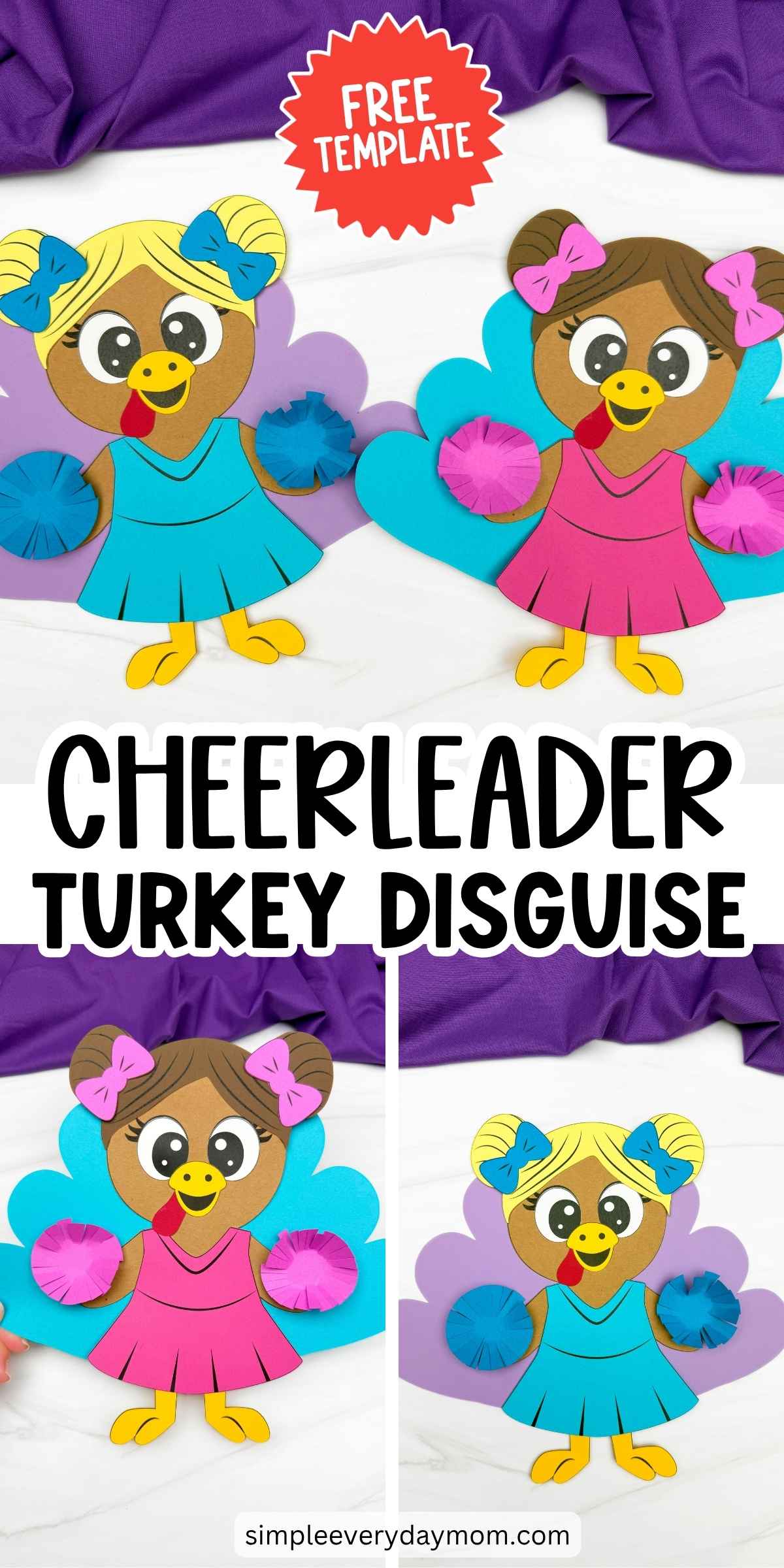 Cheerleader Turkey Disguise Craft Cheerleader Turkey Disguise Craft
