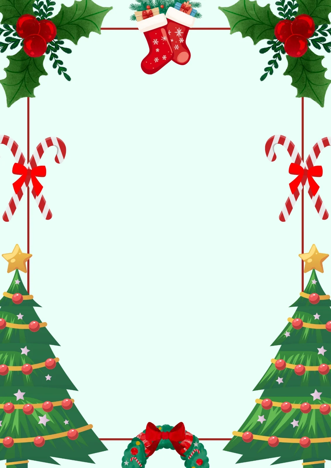 christmas cover page template
