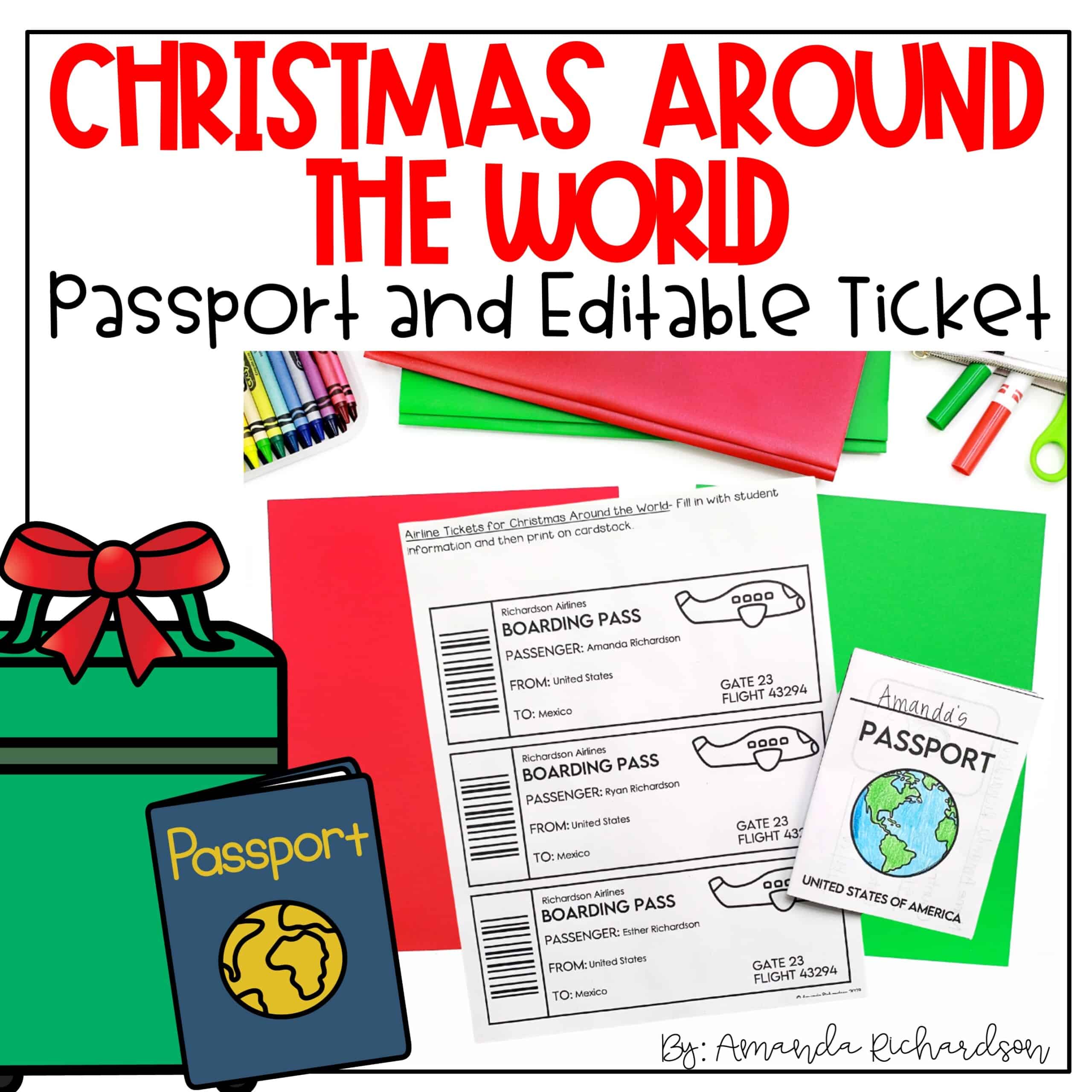 Christmas Around The World Passport Holidays Around The World Passport Ticket