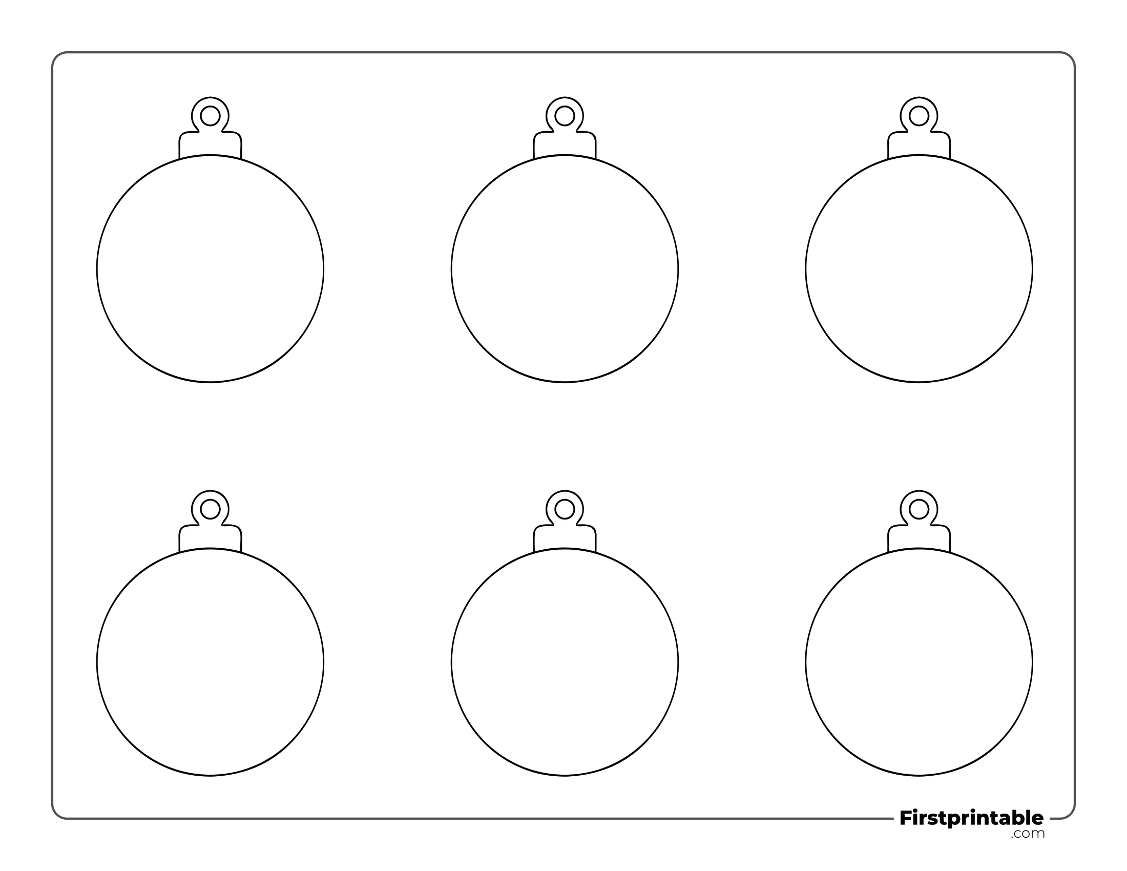 Christmas Ball Template Christmas Ball Template