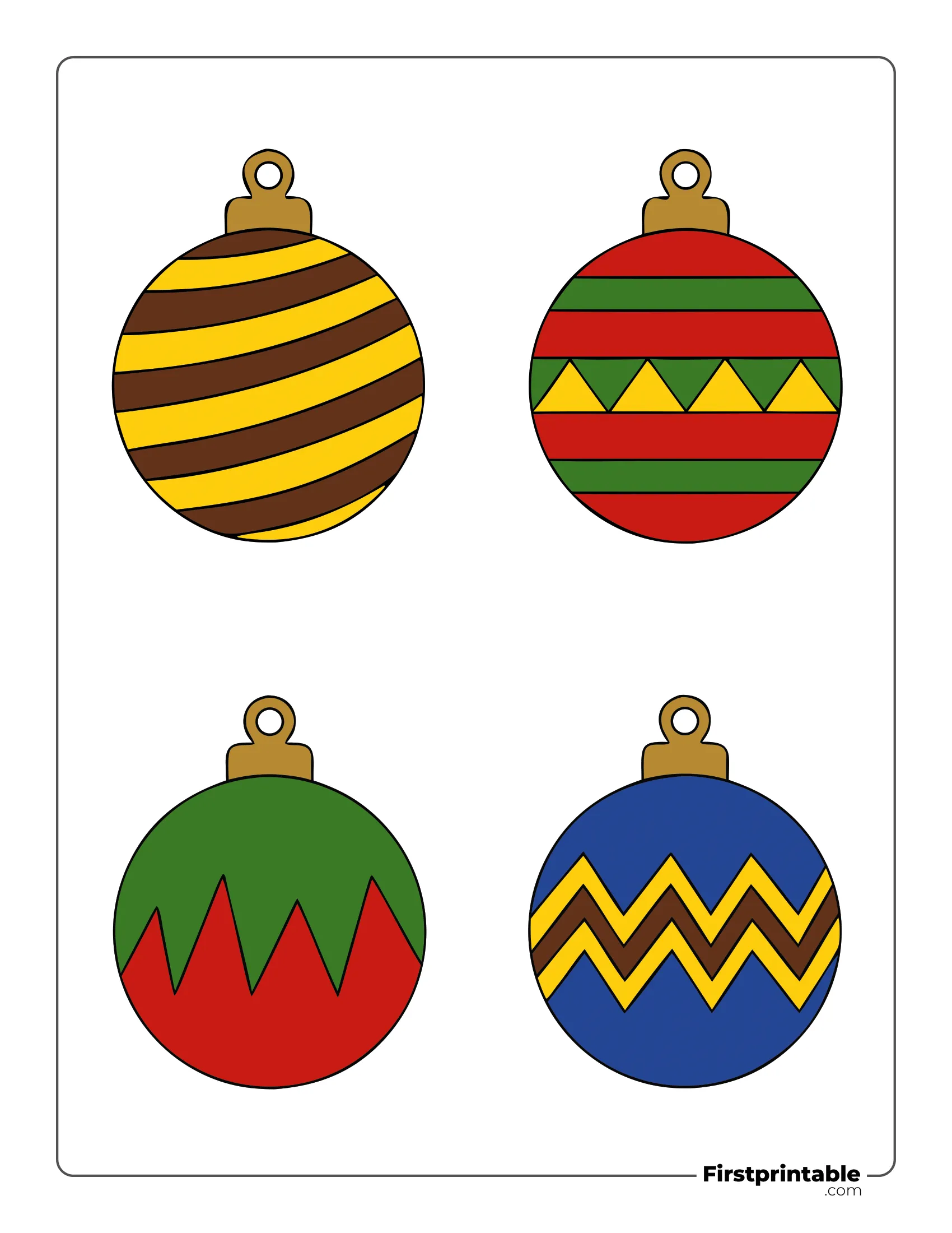 Christmas Ball Template Christmas Ball Template