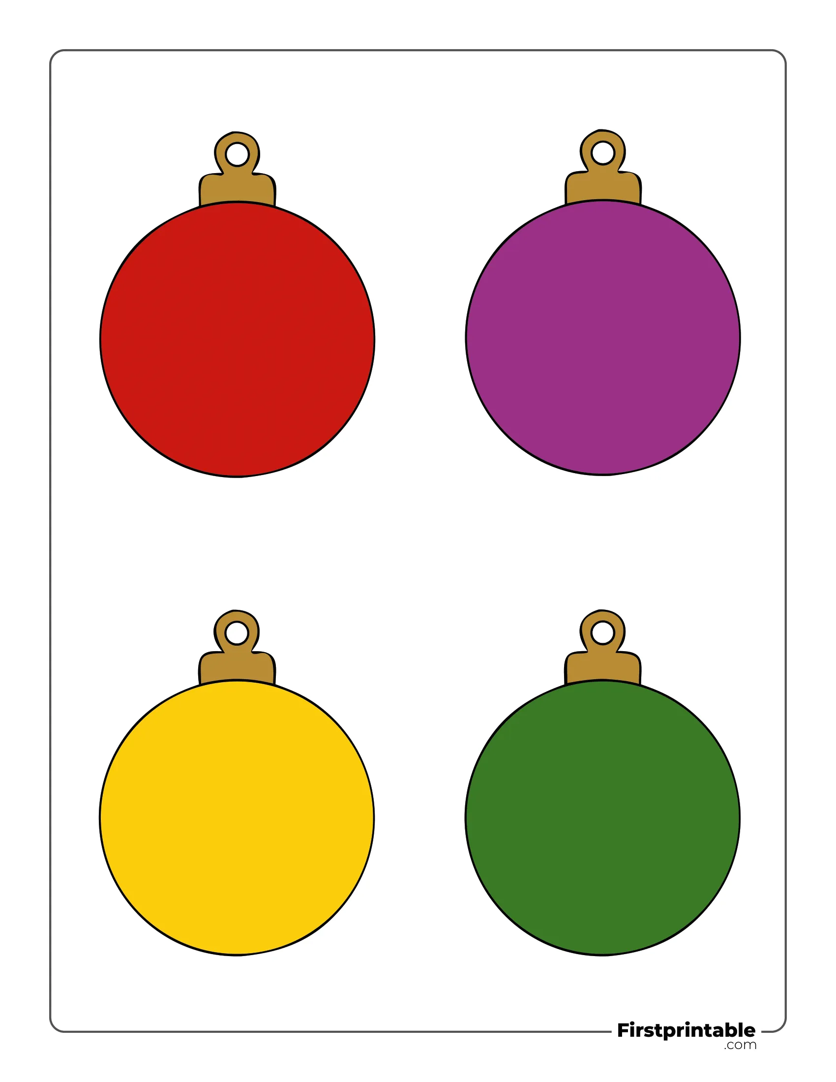 Christmas Ball Template