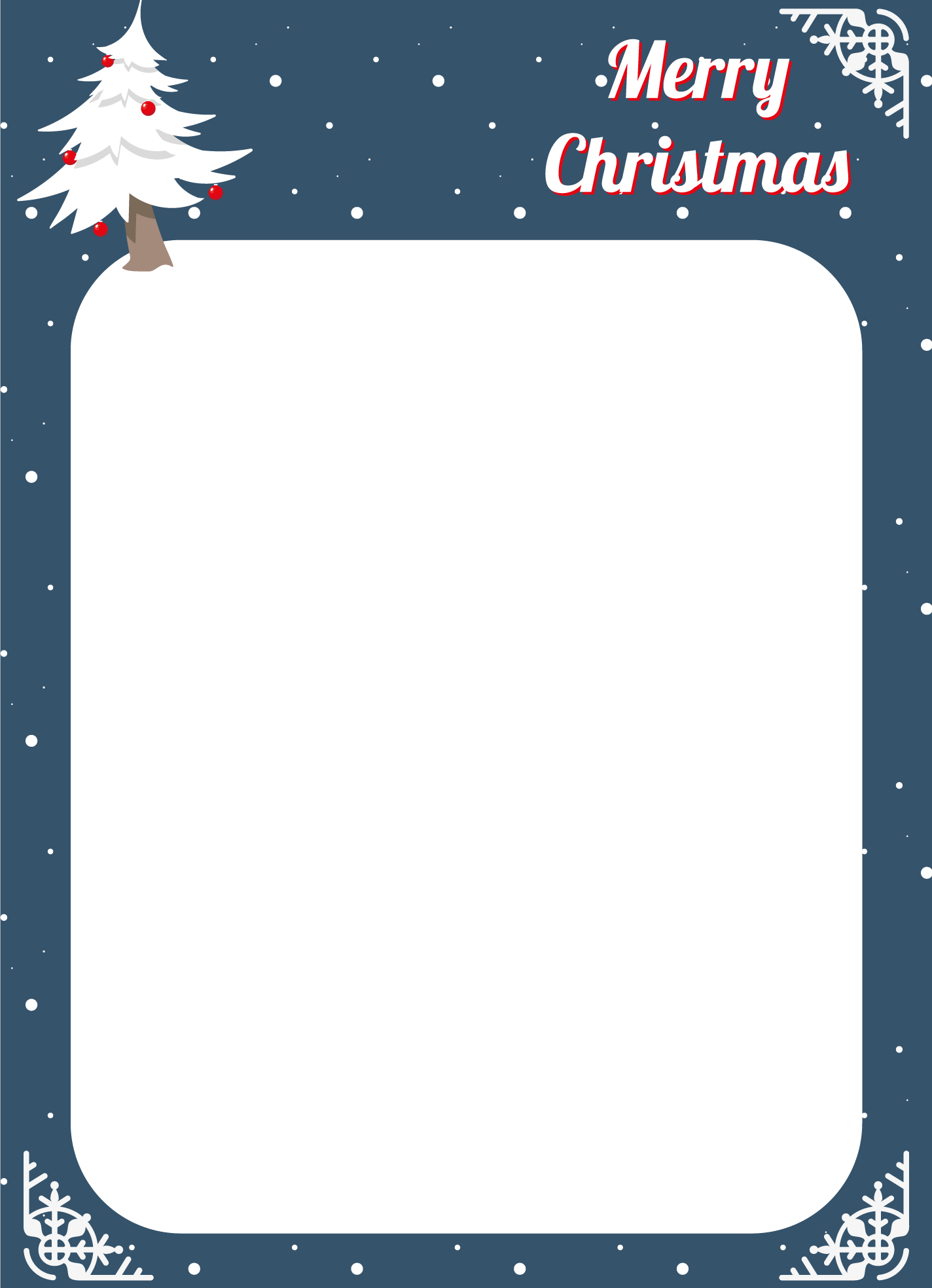 Christmas Border Lined Paper Free Google Docs Template Christmas Border Lined Paper Free Google Docs Template