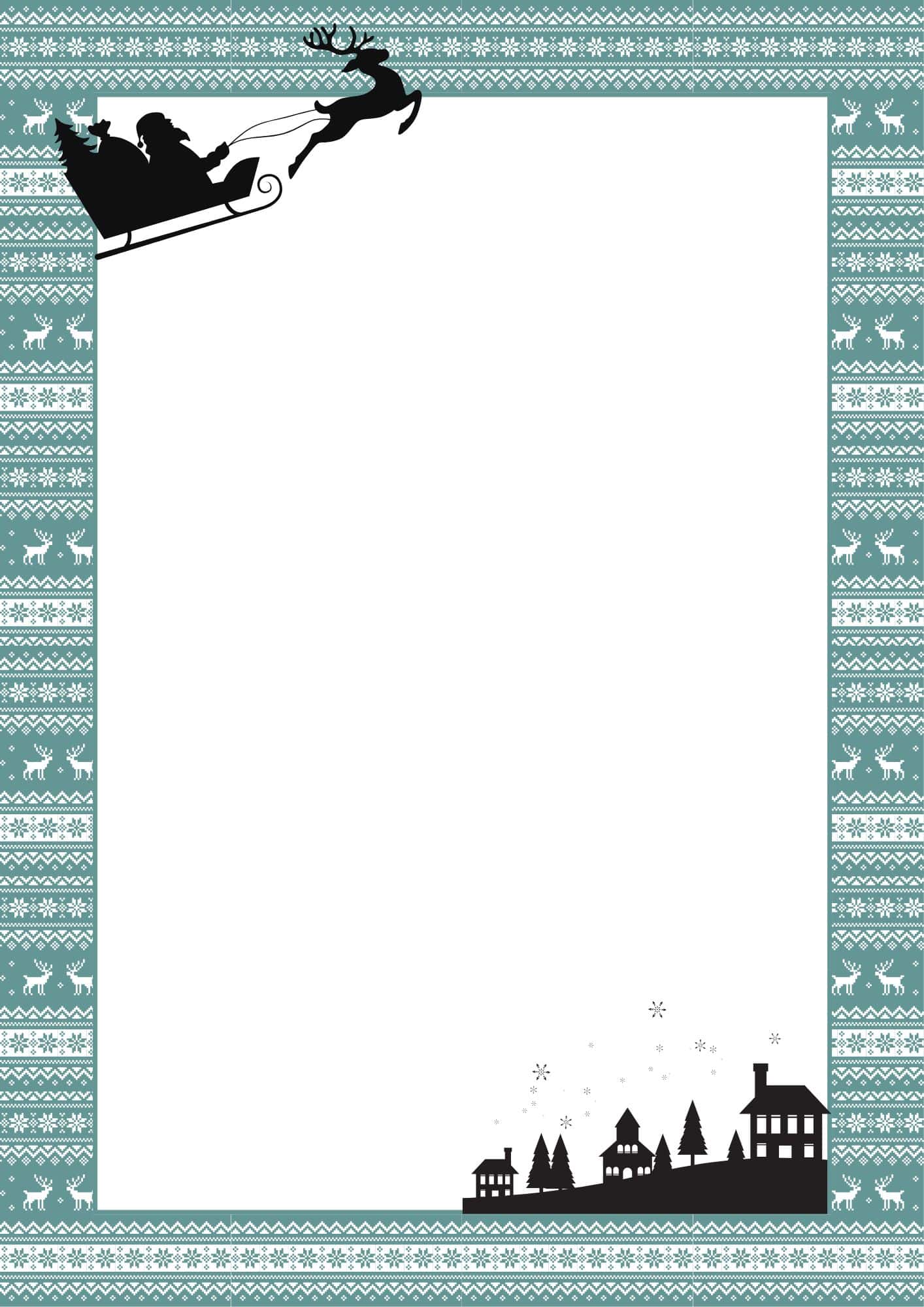 Christmas Border Paper Printable