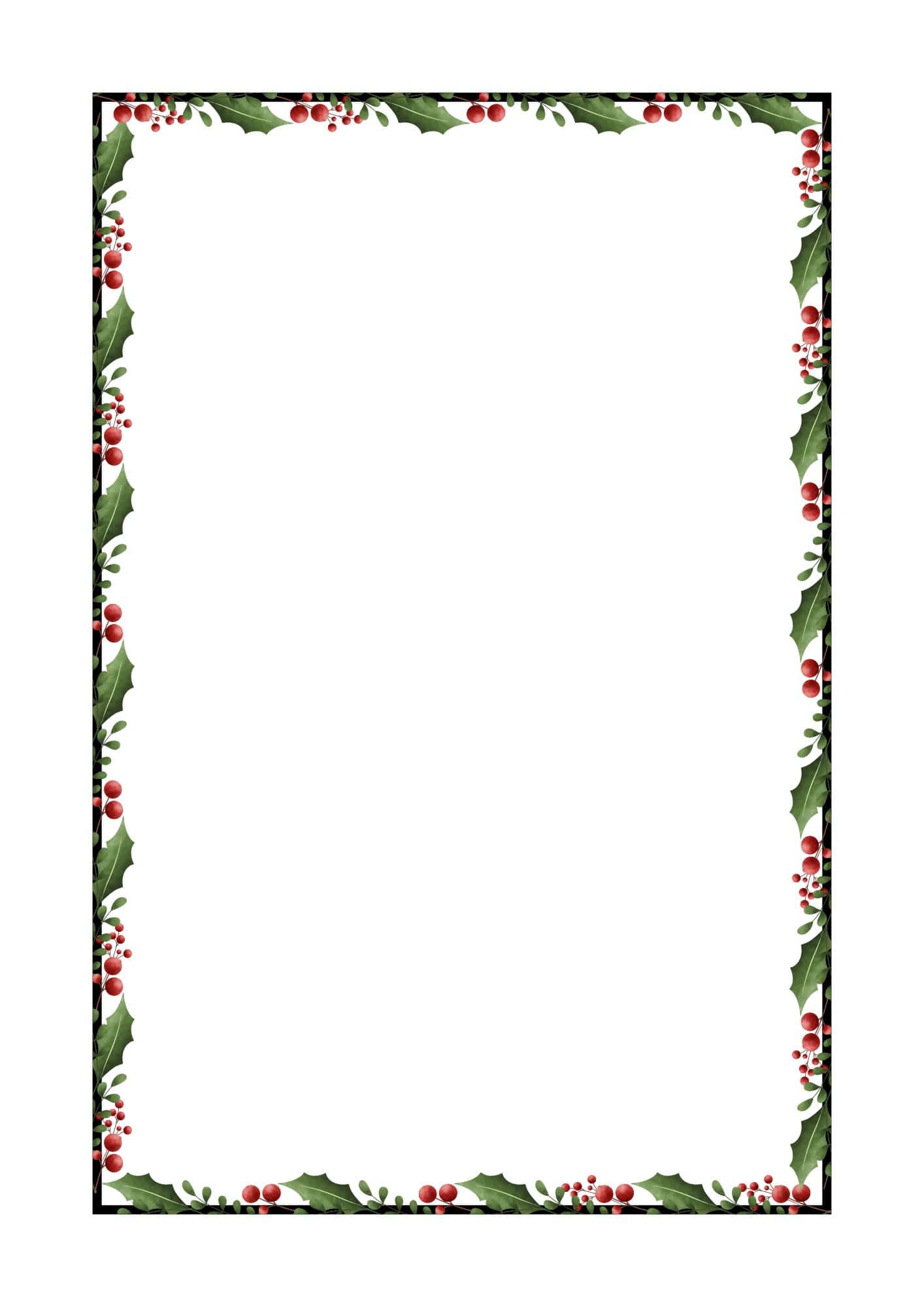Christmas Border Paper Printable Christmas Border Paper Printable