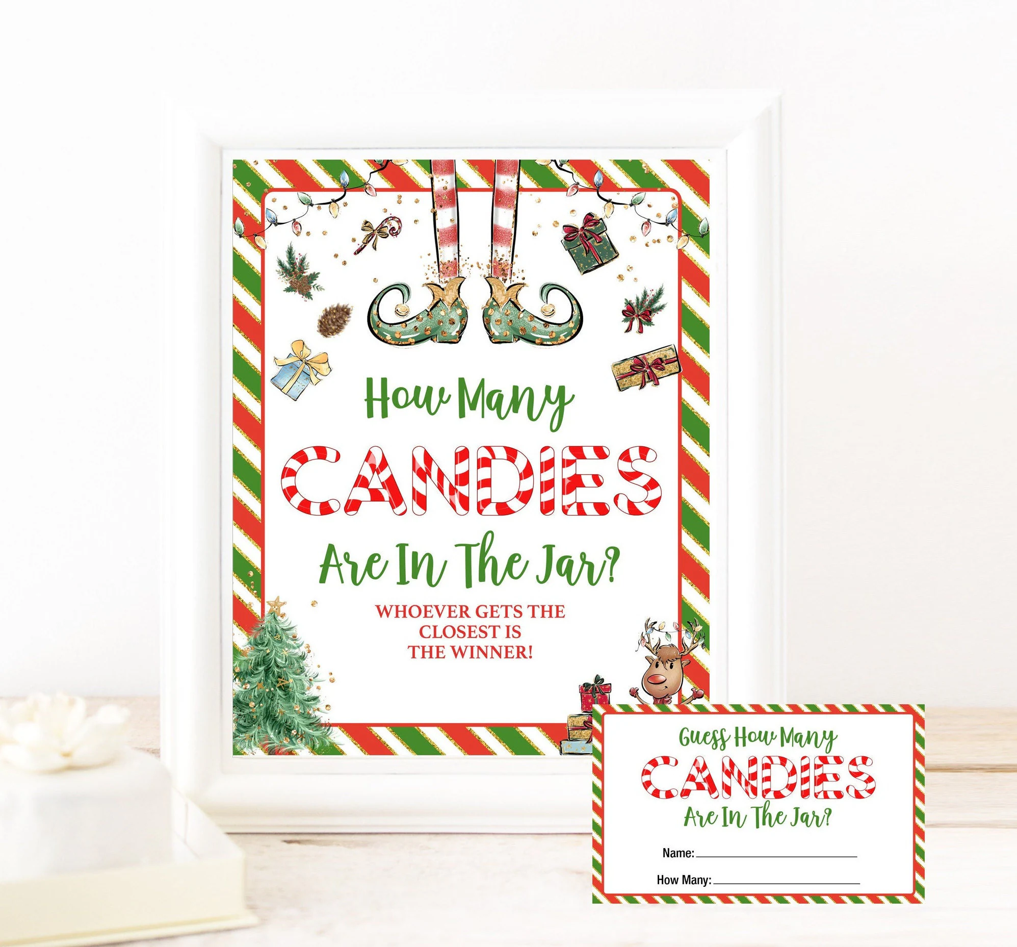 Christmas Candy Guessing Game Printable Christmas Candy Guessing Game Printable
