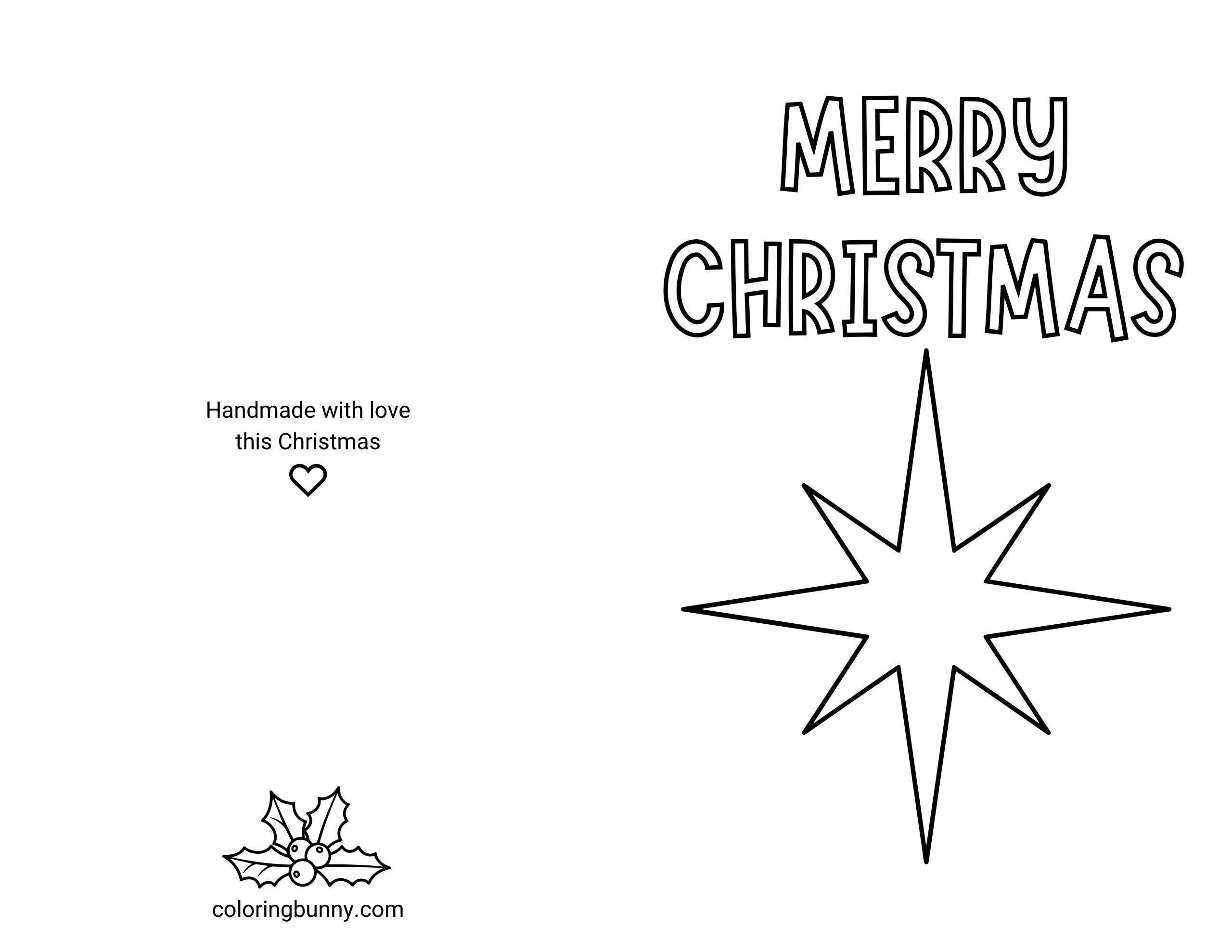 christmas card cut out template