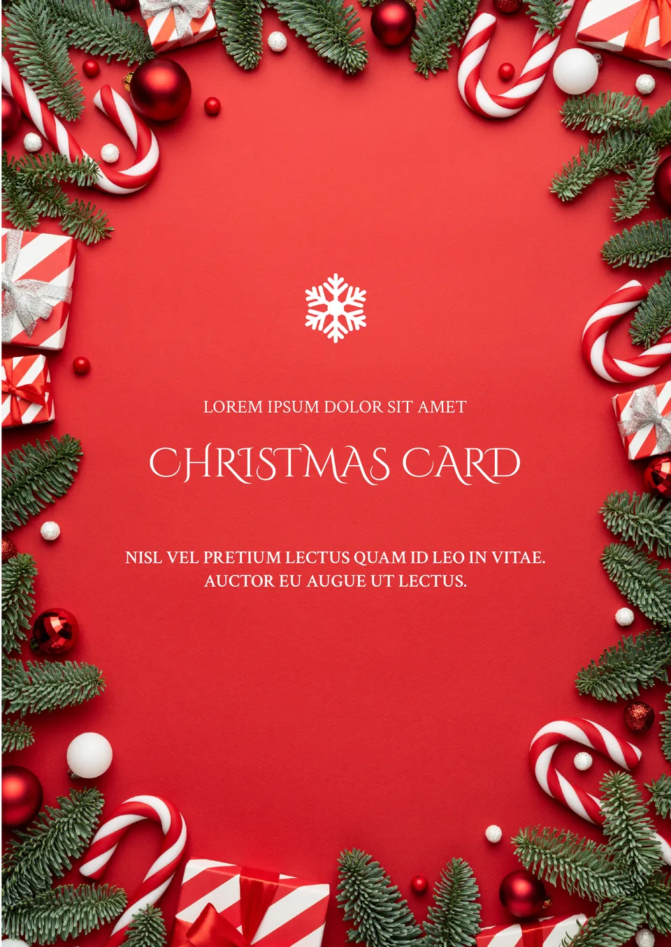 christmas card with photo template free
