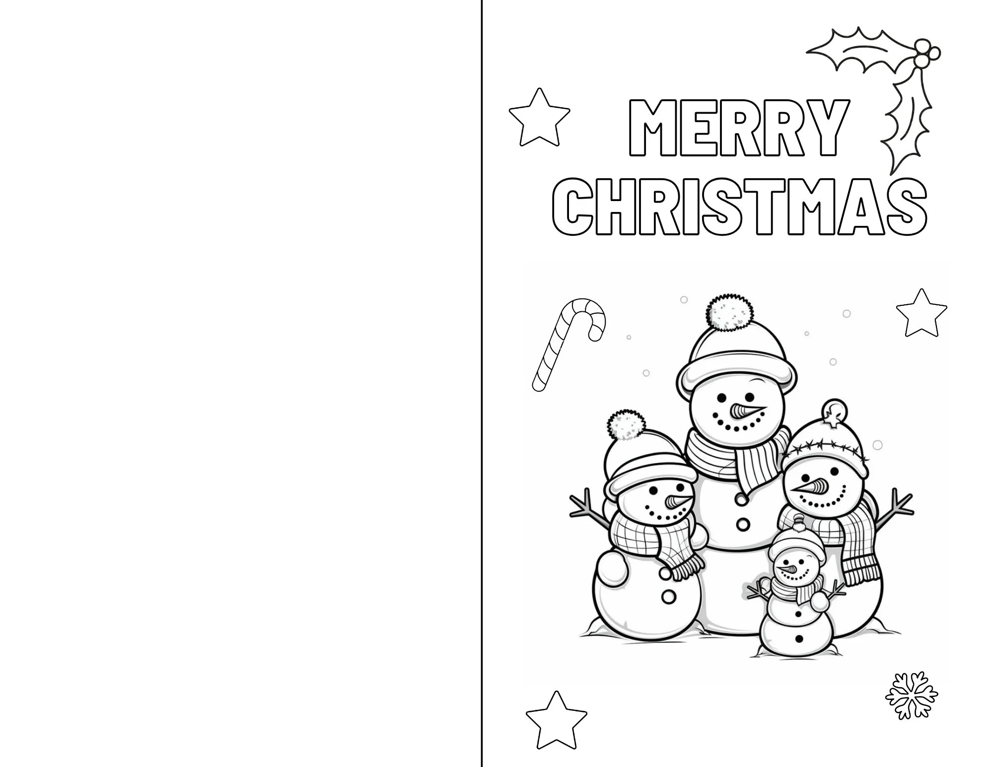 Christmas Cards To Color Printable Christmas Cards To Color Printable