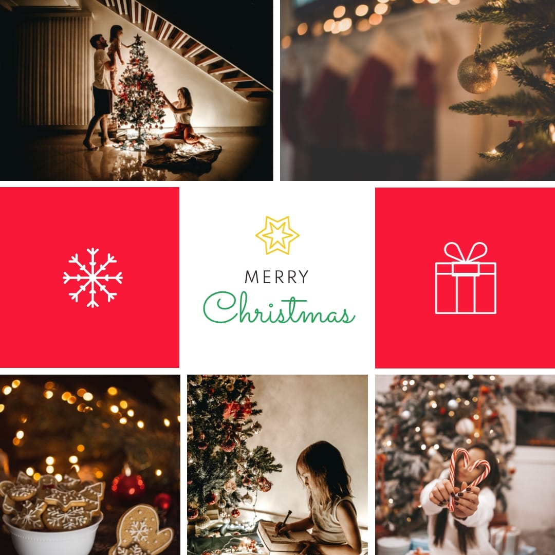 christmas collage template free christmas collage template free