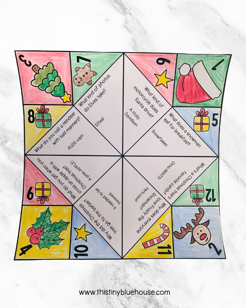 Christmas Cootie Catcher