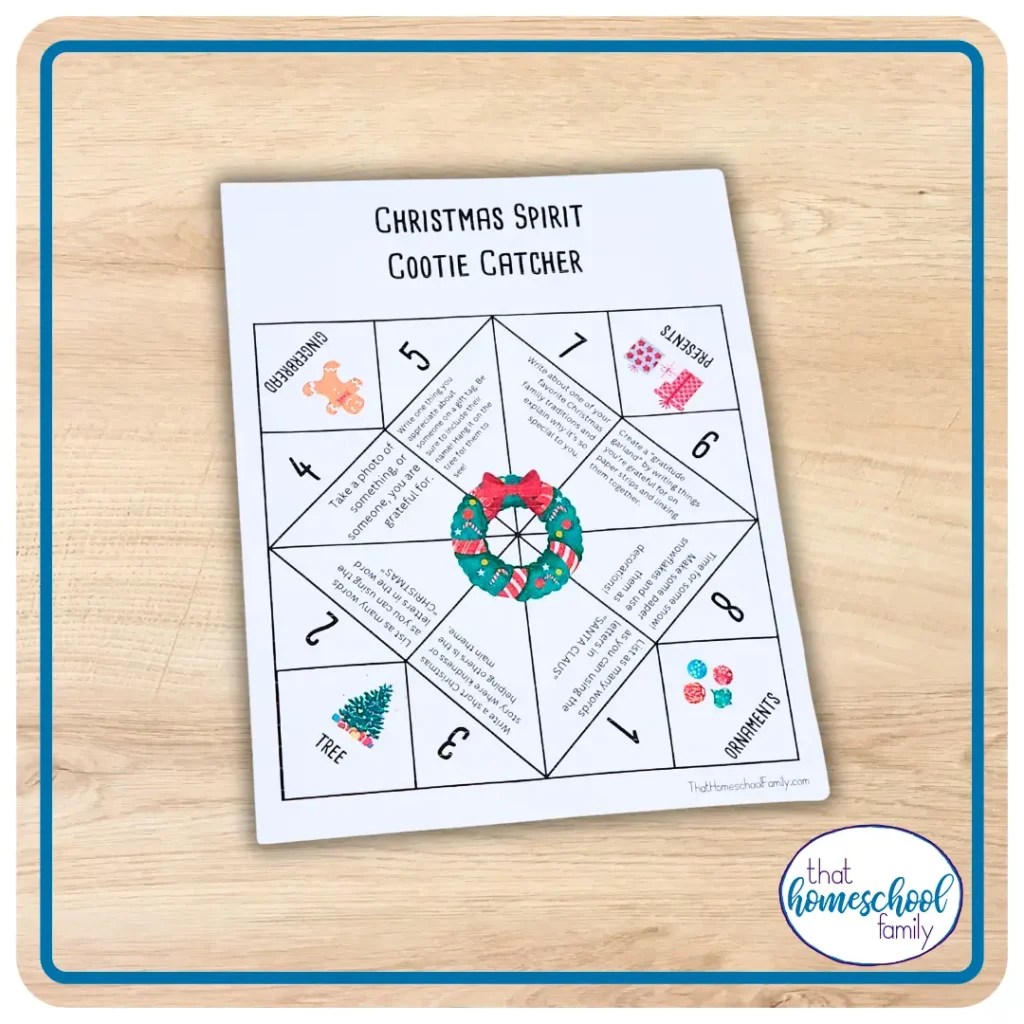 Christmas Cootie Catcher