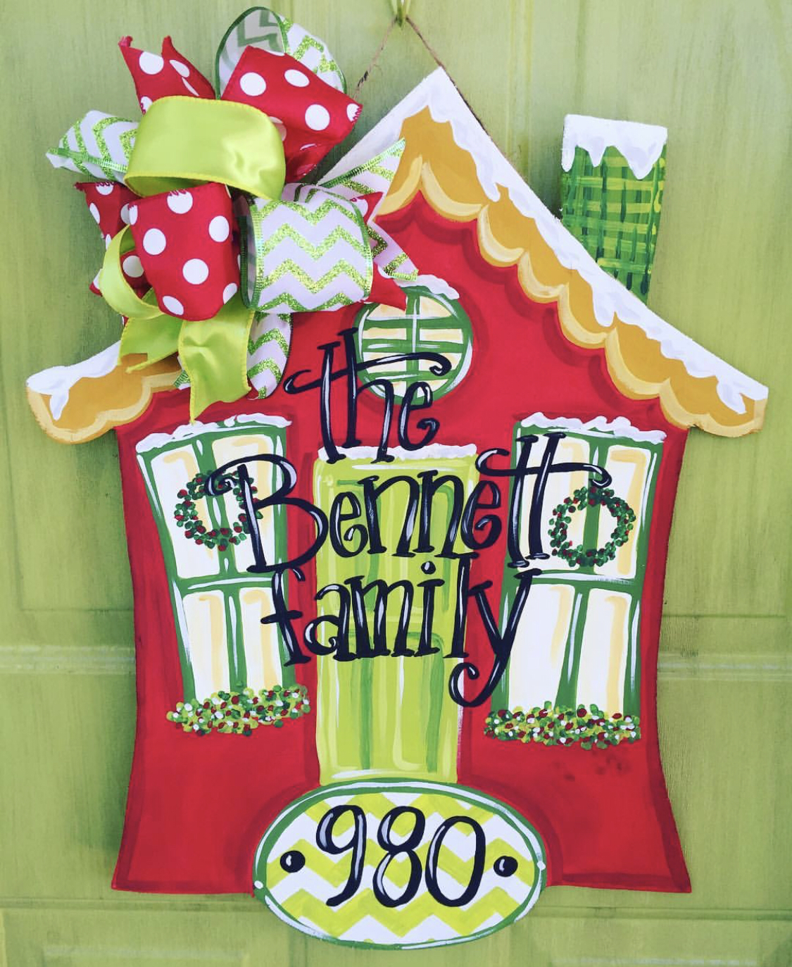 christmas door hanger template