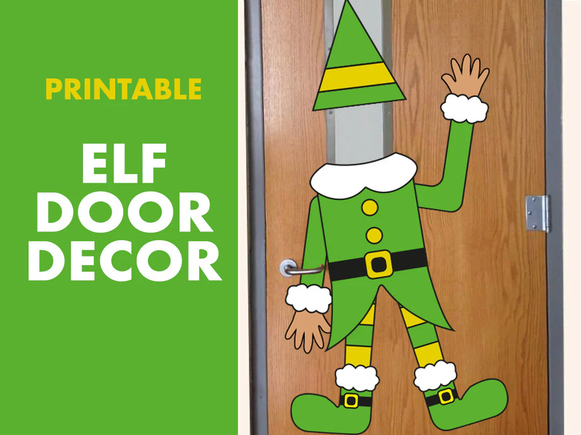 christmas door decoration template christmas door decoration template