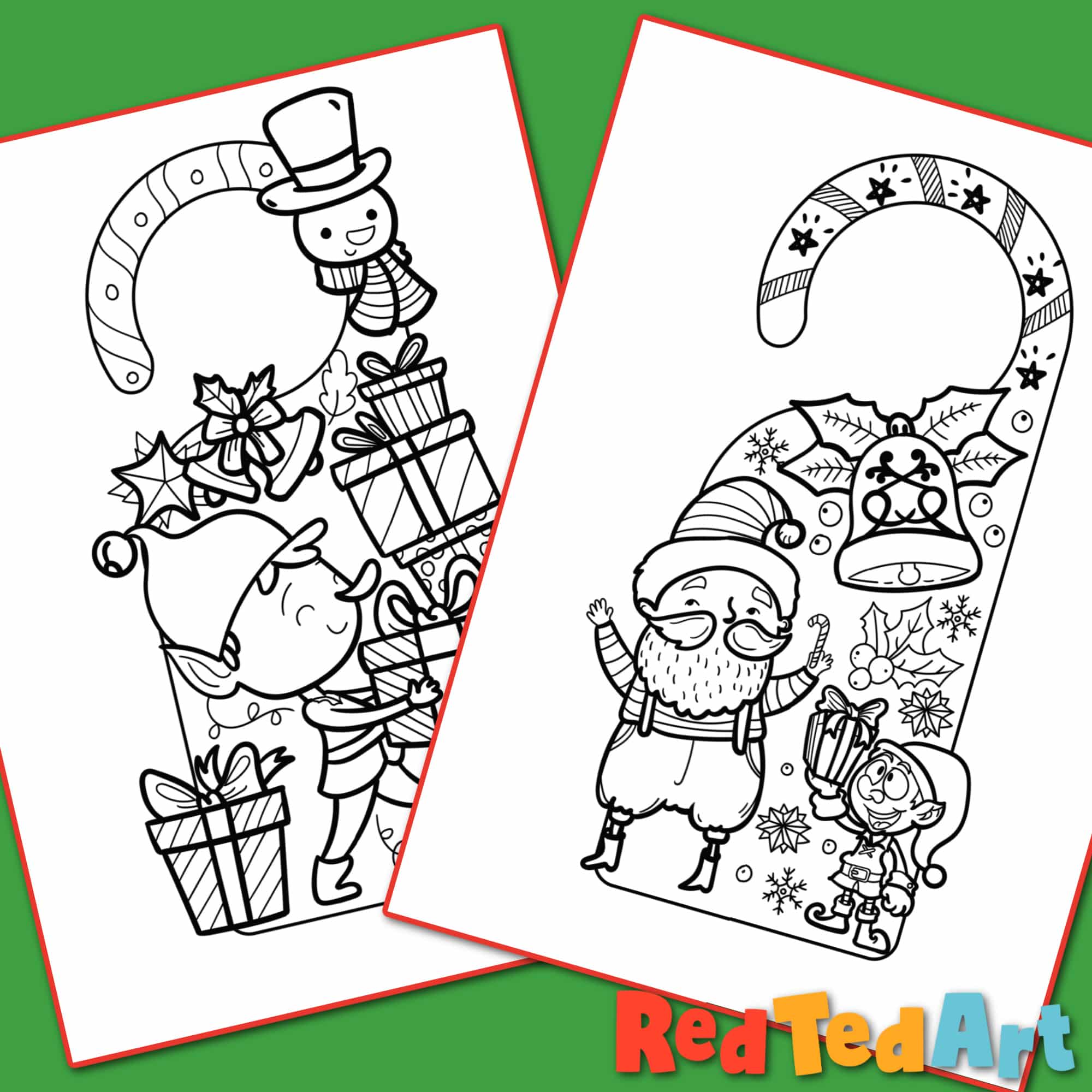 Christmas Door Hanger Printable